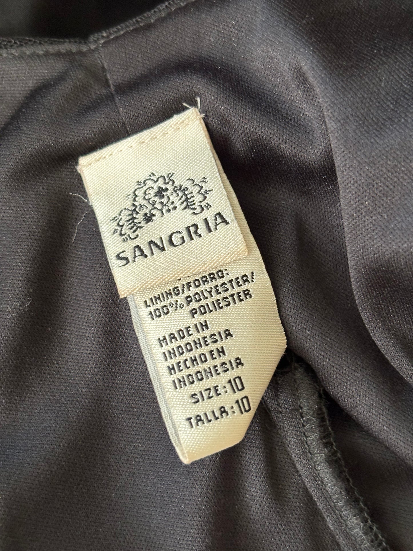 Sangria 00's Mesh Asymmetric Dress | Size M