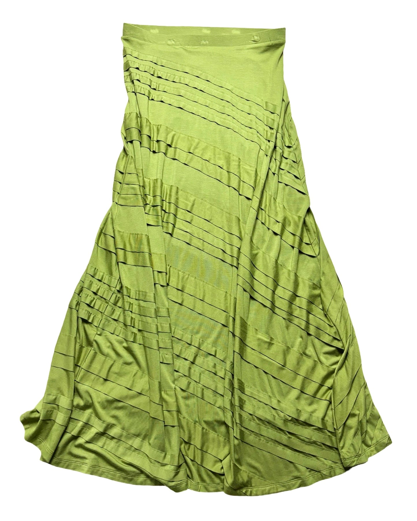 Green Slinky Maxi Skirt | Size S
