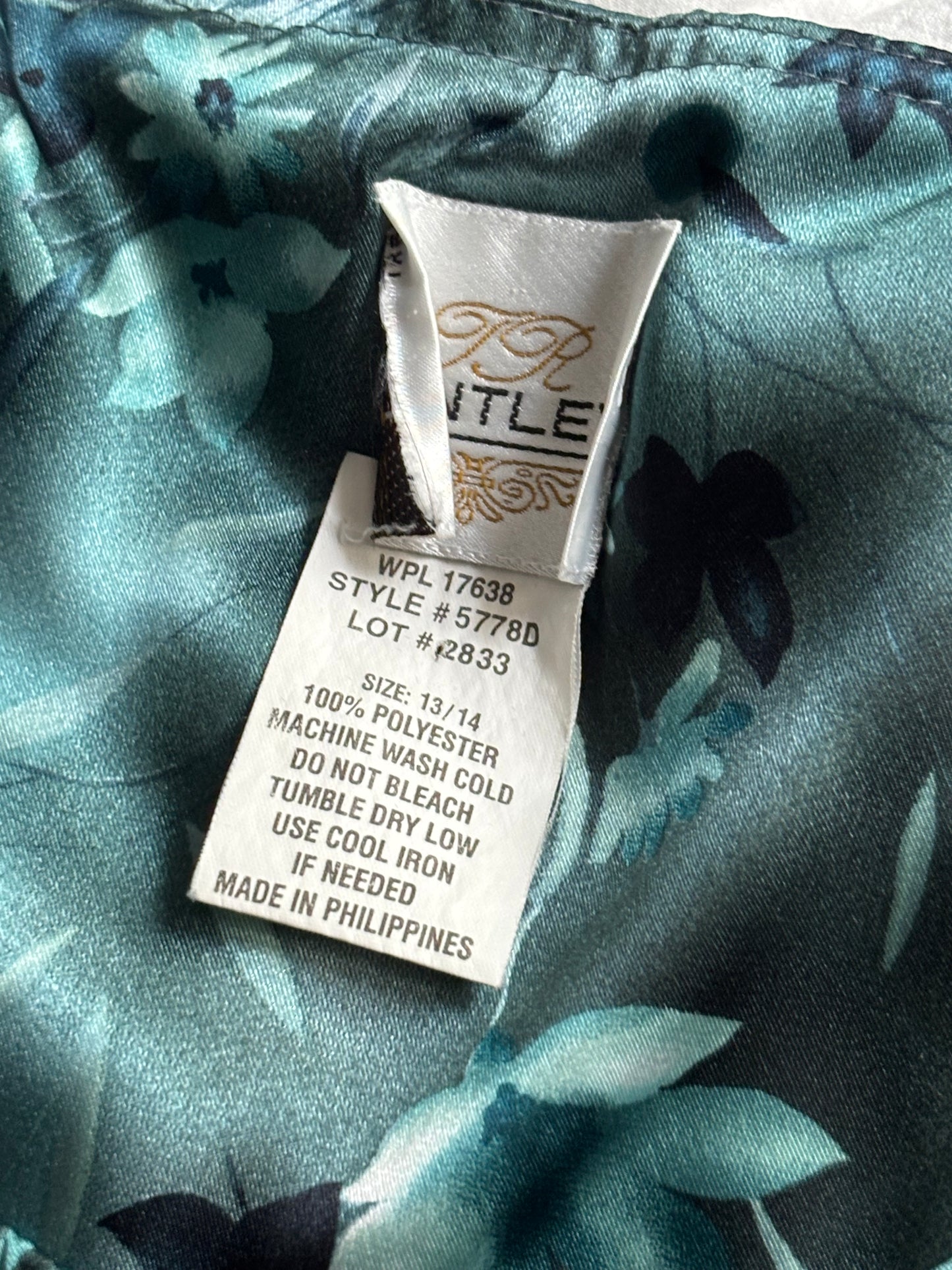 Floral 90's Tie Back Dress | Size L