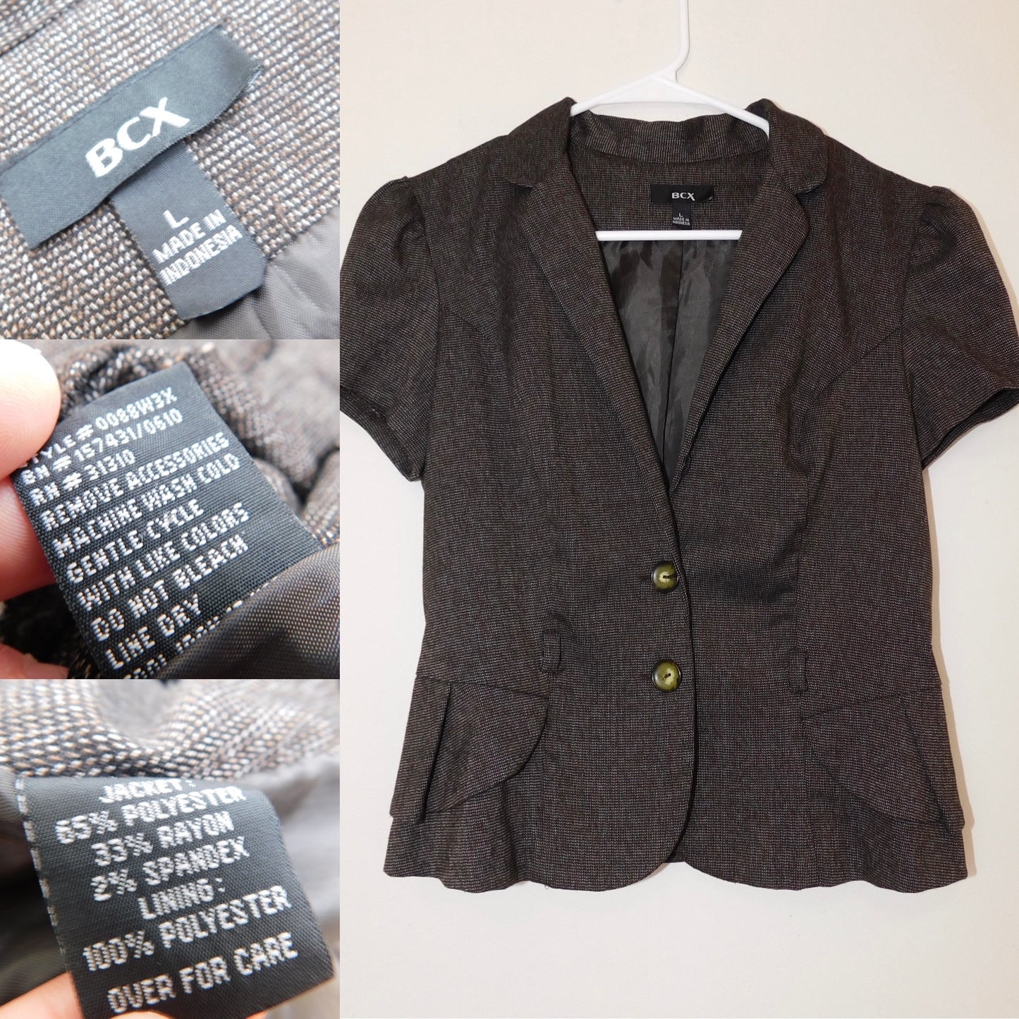 Y2K Short Sleeve Blazer | Size L