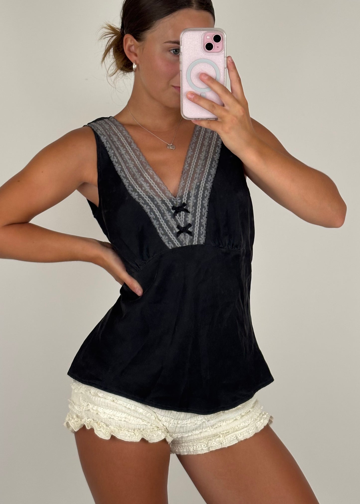 Maria Silk Tank | Size L
