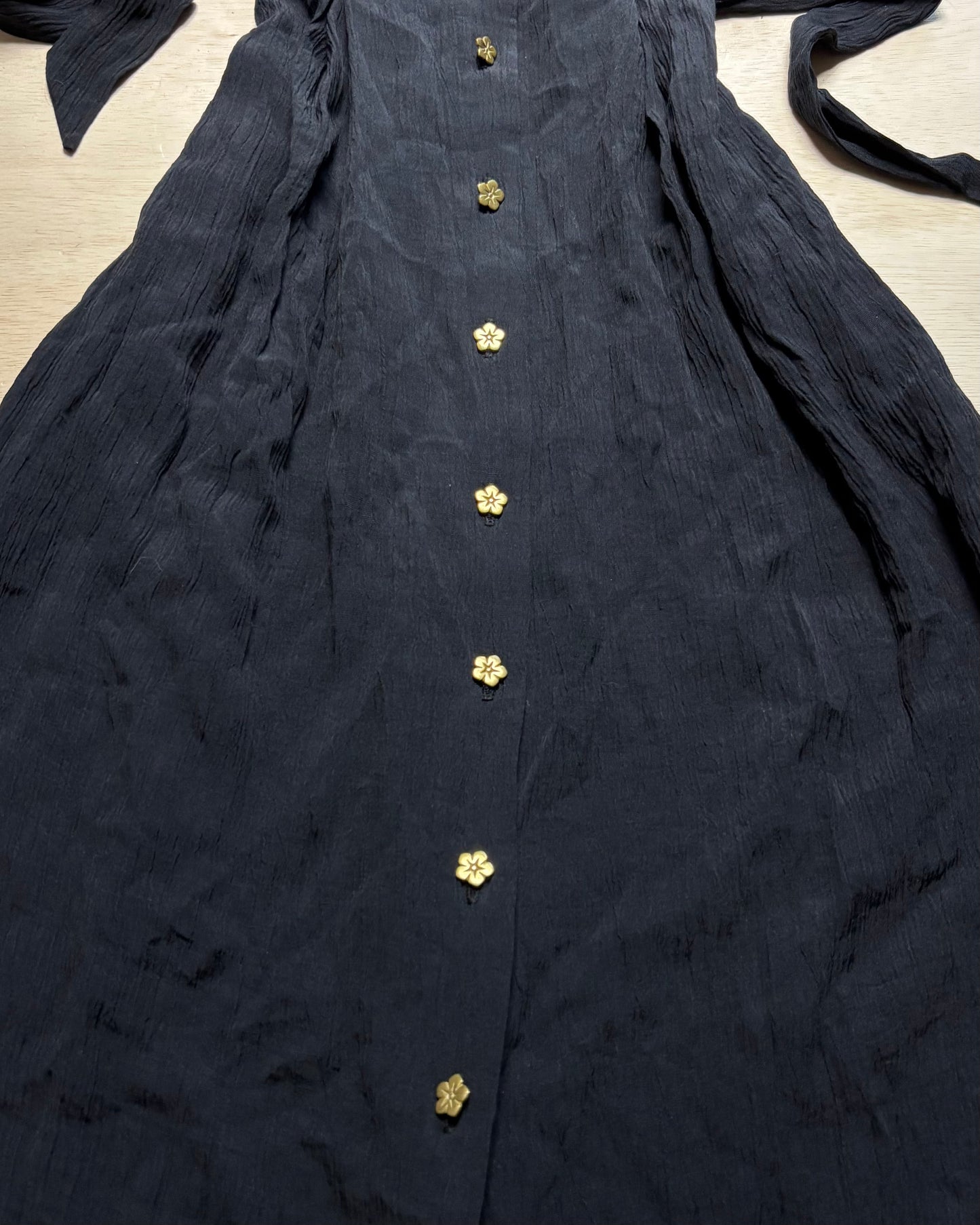 Tie Back 90’s Button Dress | Size S
