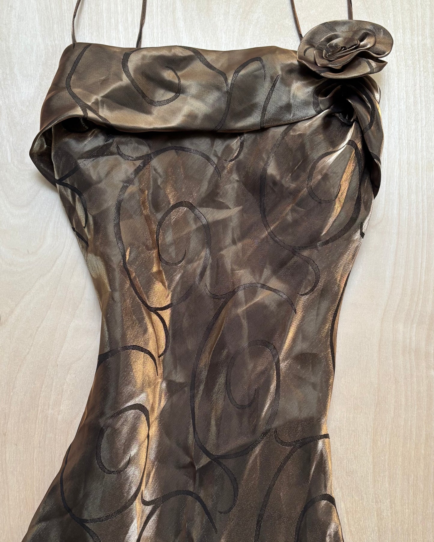 Yves Calin Vintage Gown & Scarf | Size M
