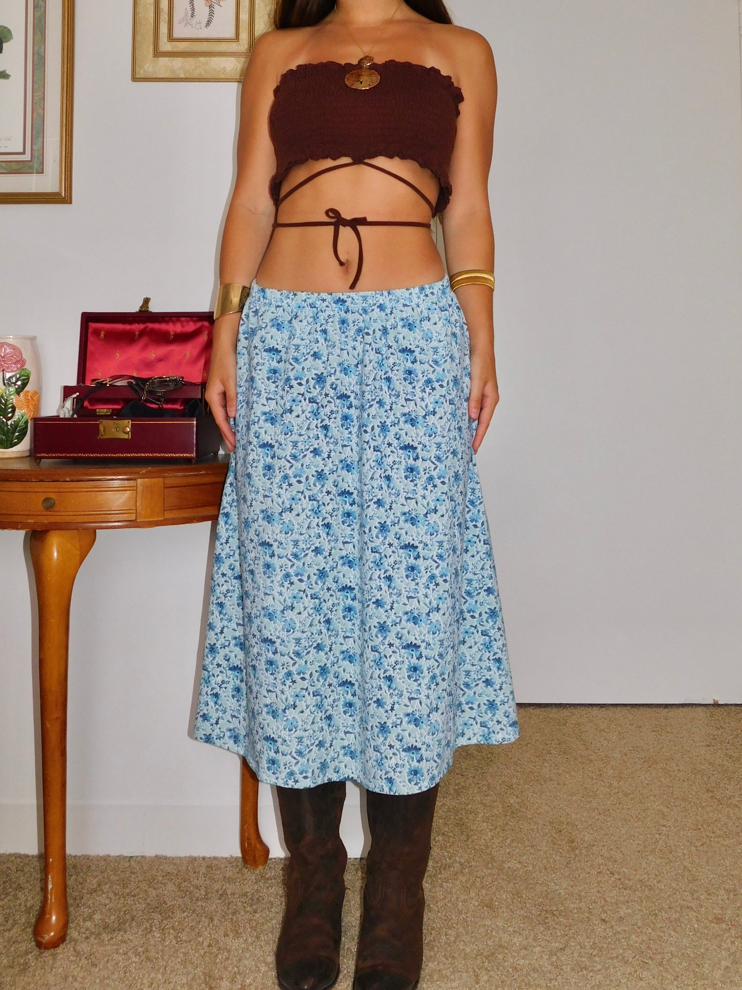 Missy Blue Midi | Size 26” waist