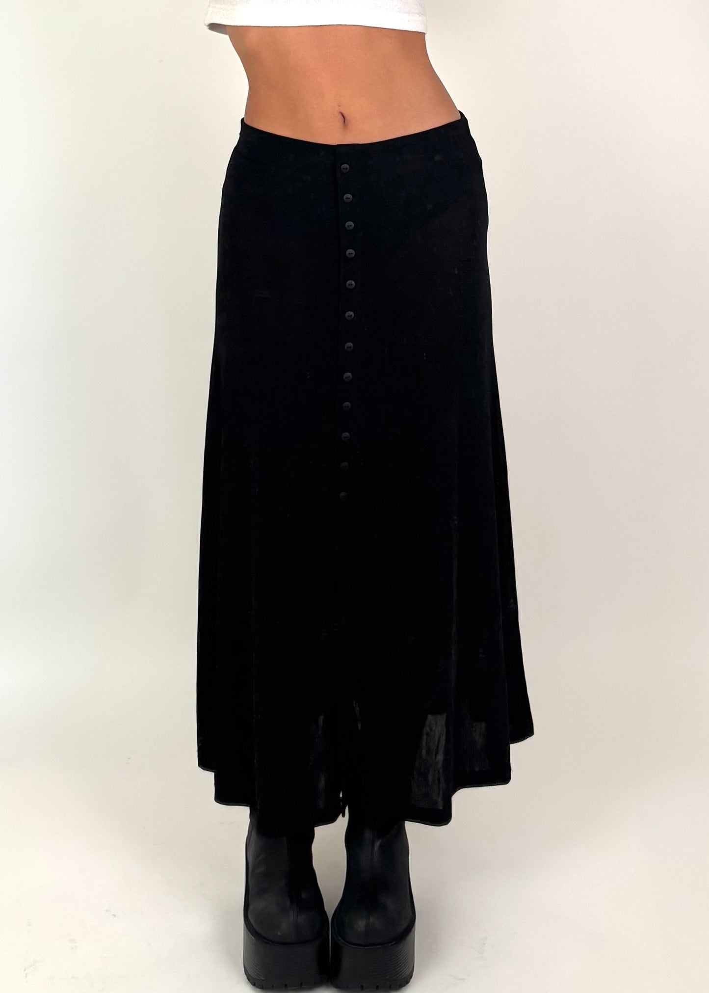 Nicole Button Maxi | Size 28” waist