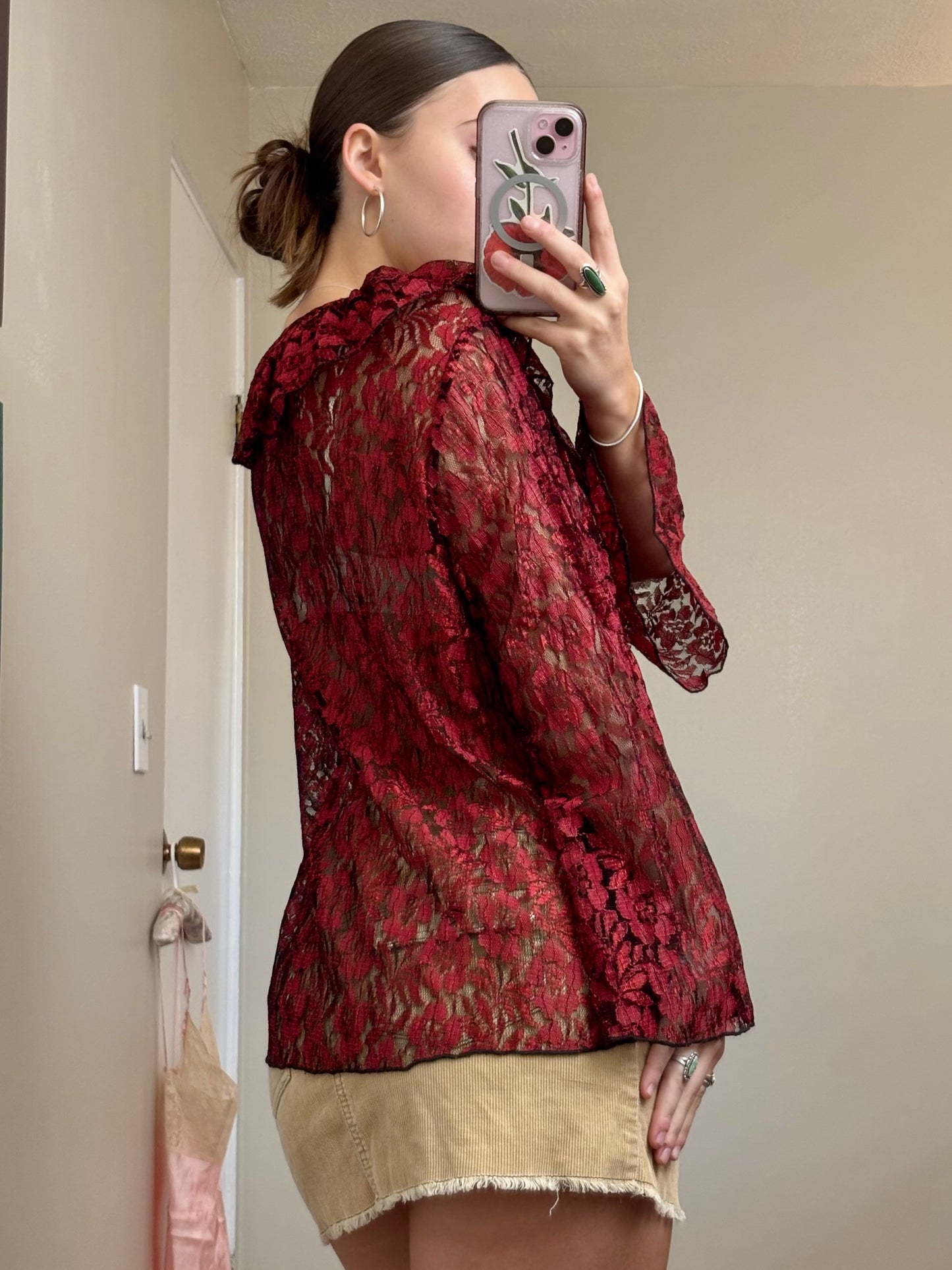 Rouge 90’s Lace Blouse | Size M