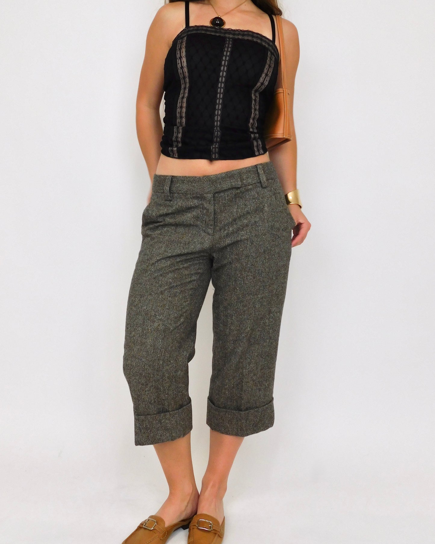 Y2K Tweed Capris | 30” waist