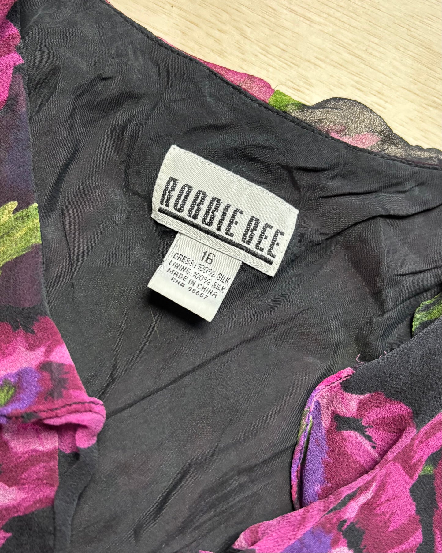 Robbie Bee 90’s Silk Dress | Size M