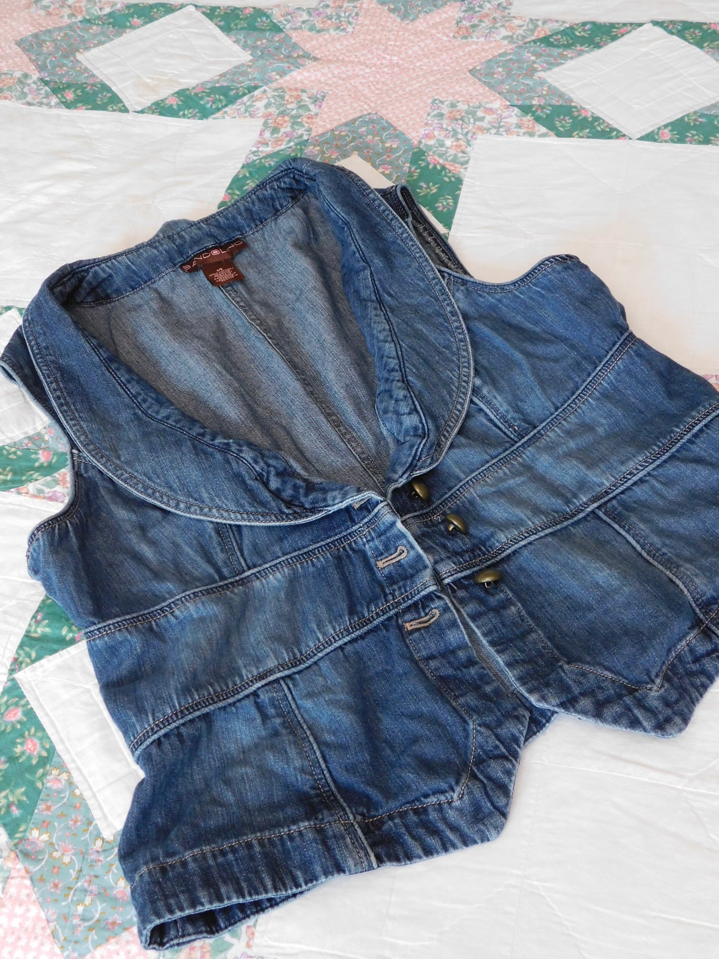 Aria Denim Vest | Size L