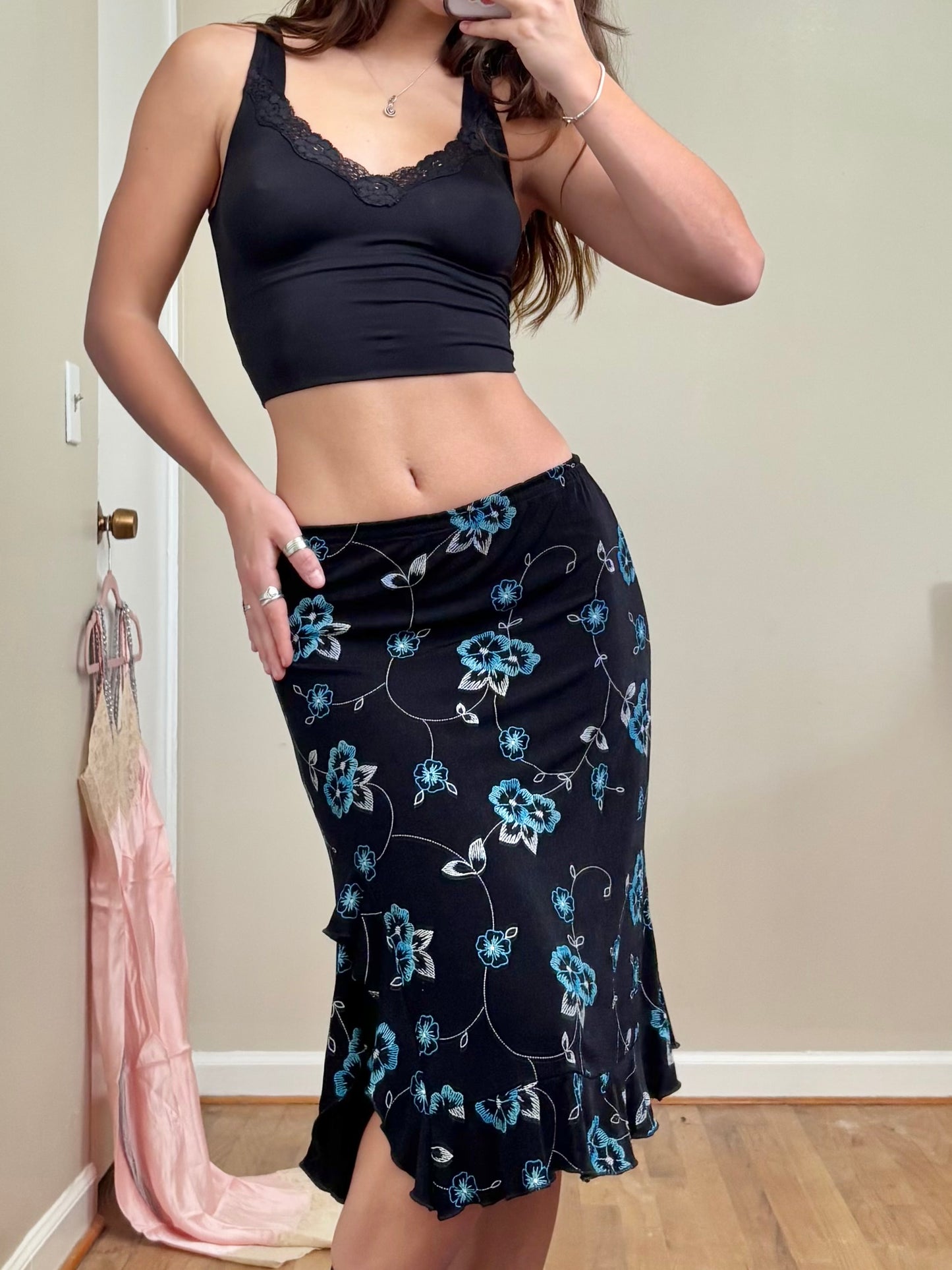 Floral 90's Skirt | Size 26" Waist