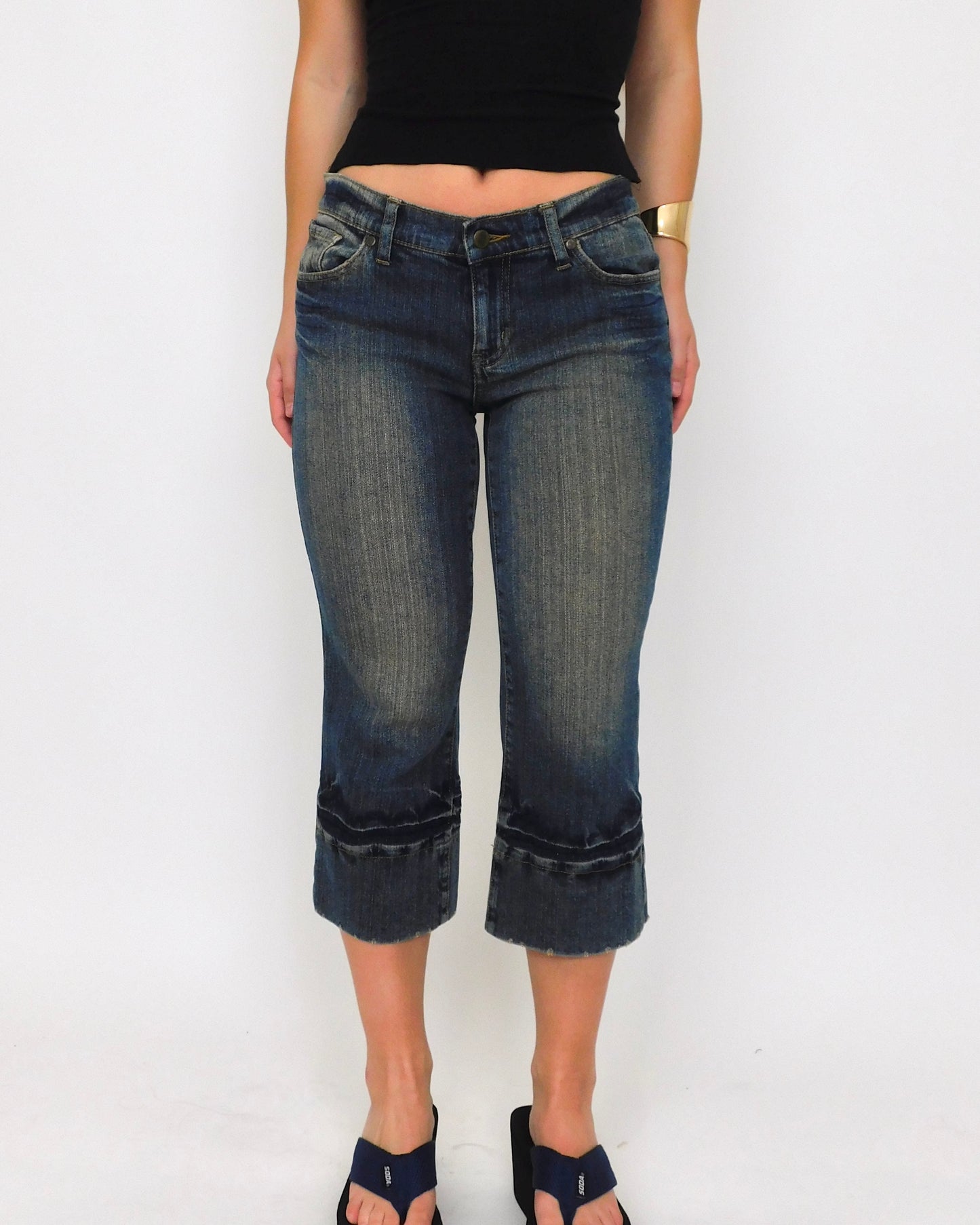Y2K Denim Capris | Size 4