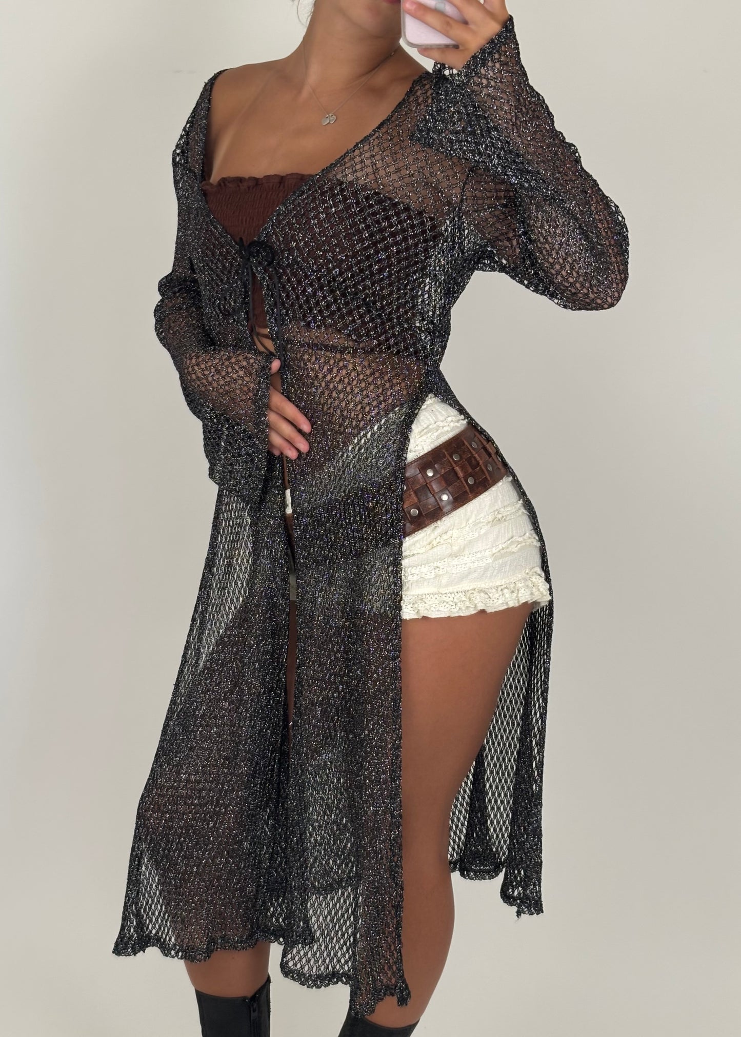 Misdemeanor Mesh Cardigan| Size L