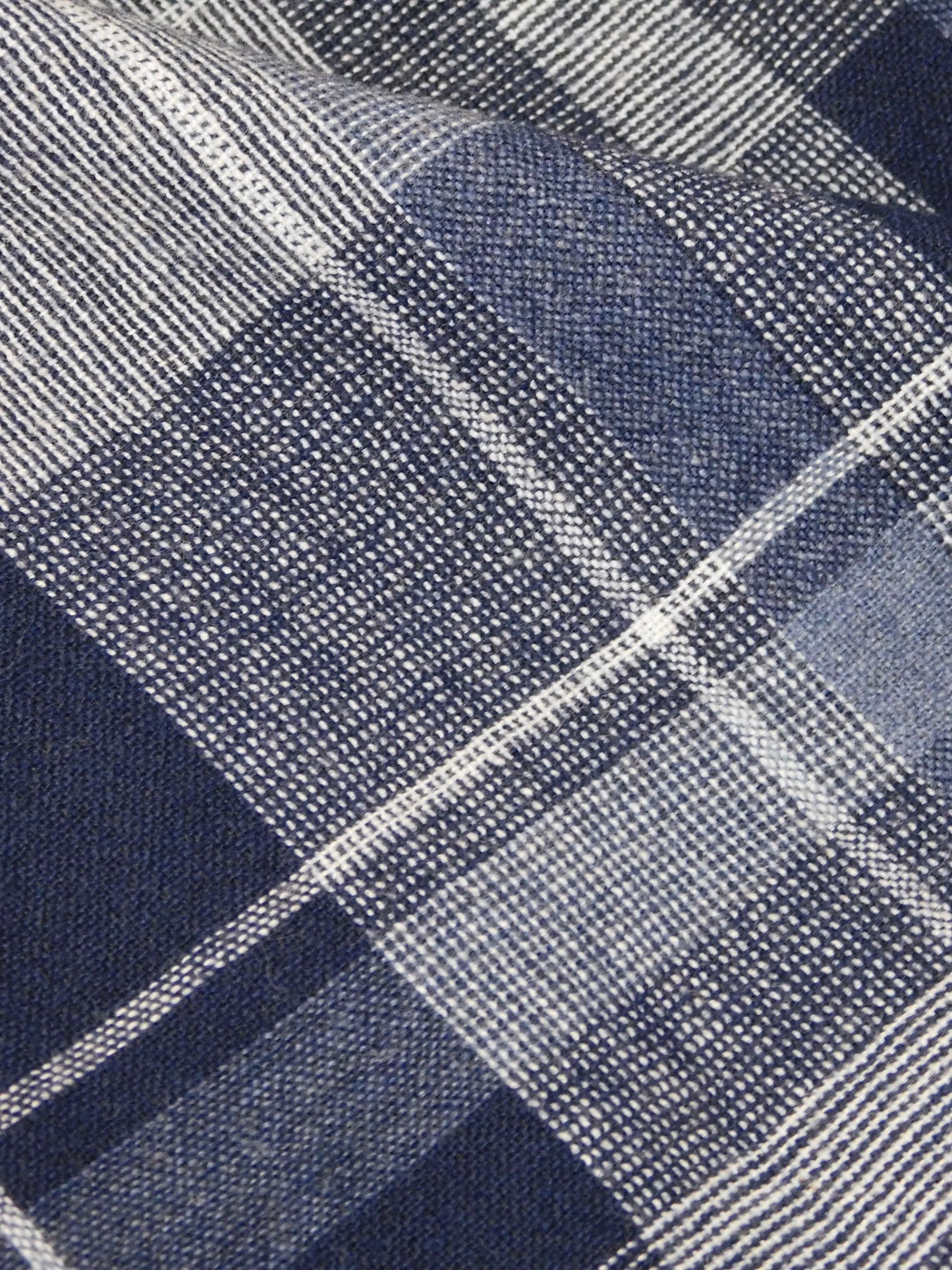 Chloe Blue Plaid Maxi | Size 29” waist