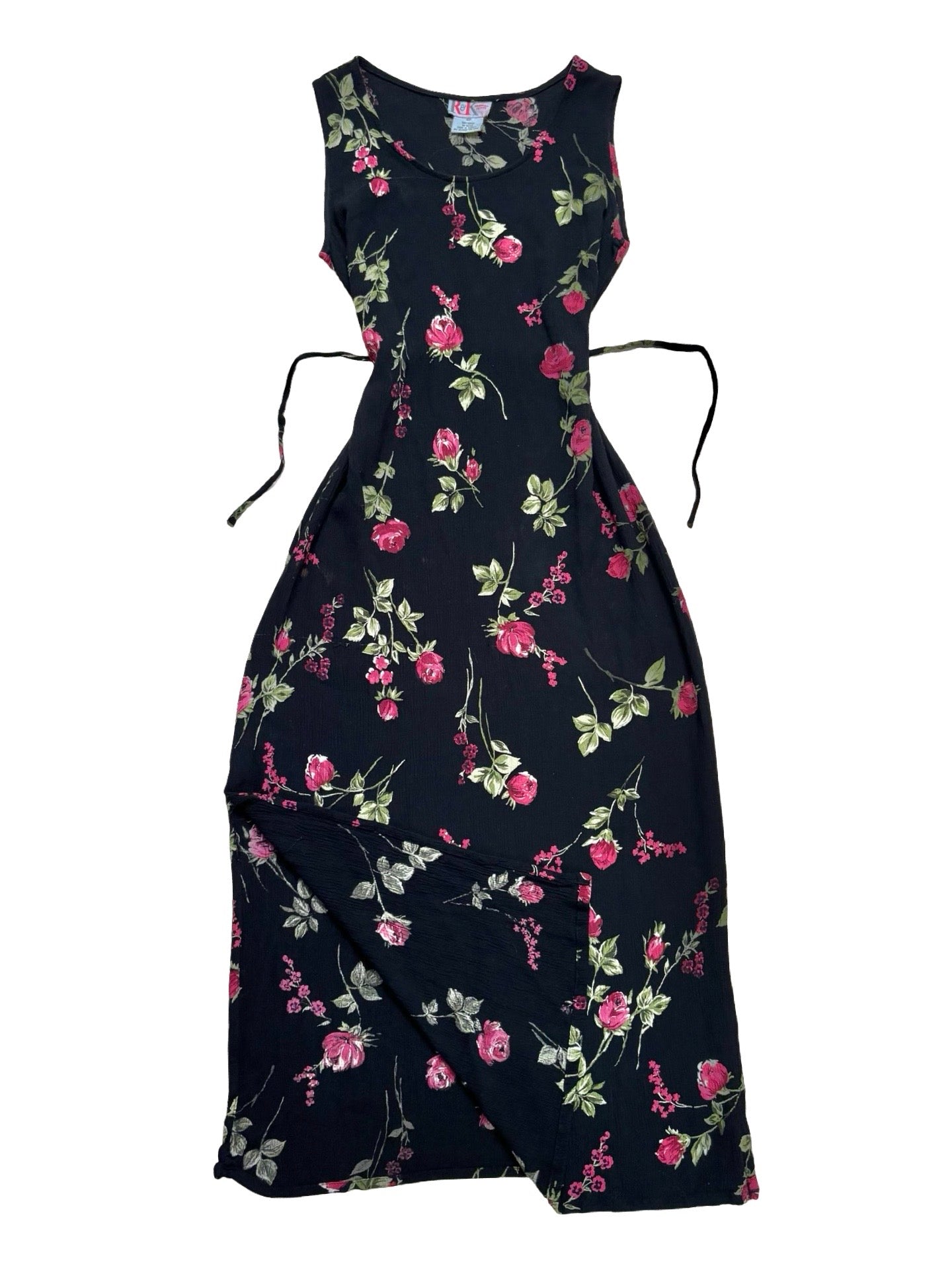 Floral 90’s Tie Back Dress | Size S