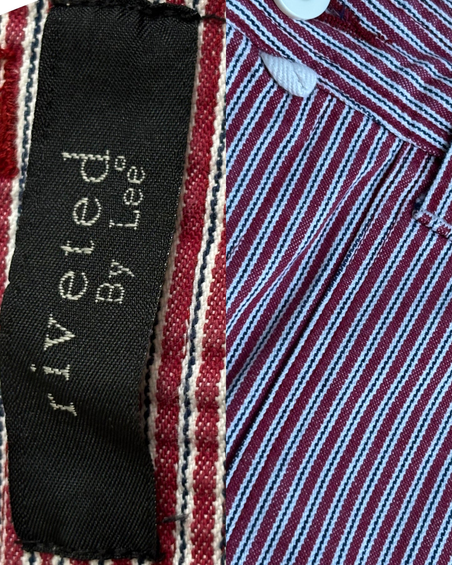 Riveted Striped Shorts | Size 28” waist