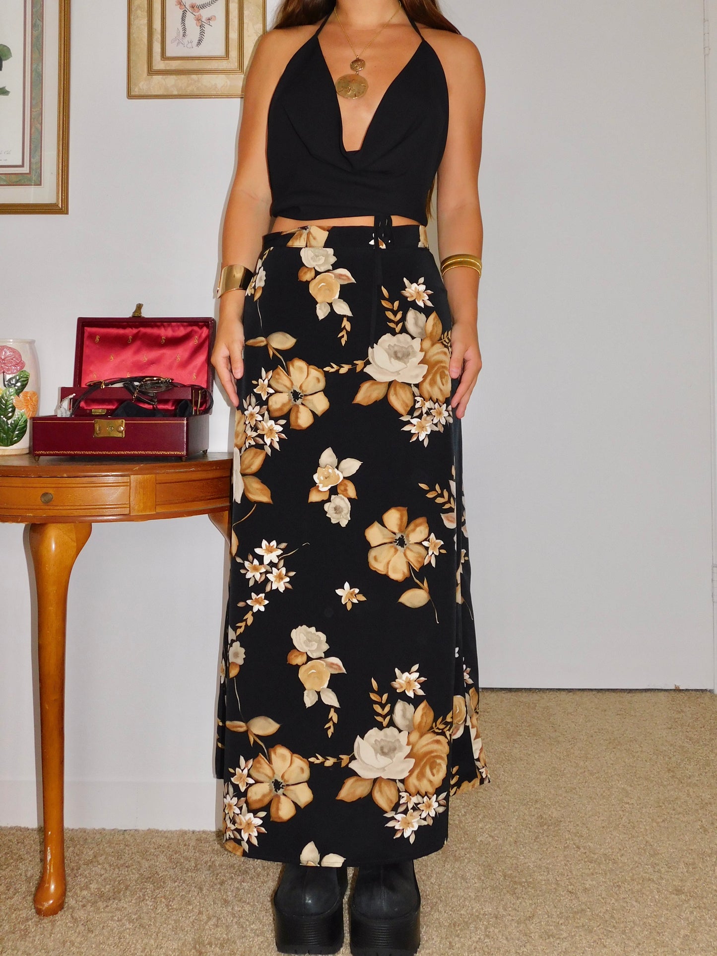 Michelle Floral Maxi | Size 28” waist