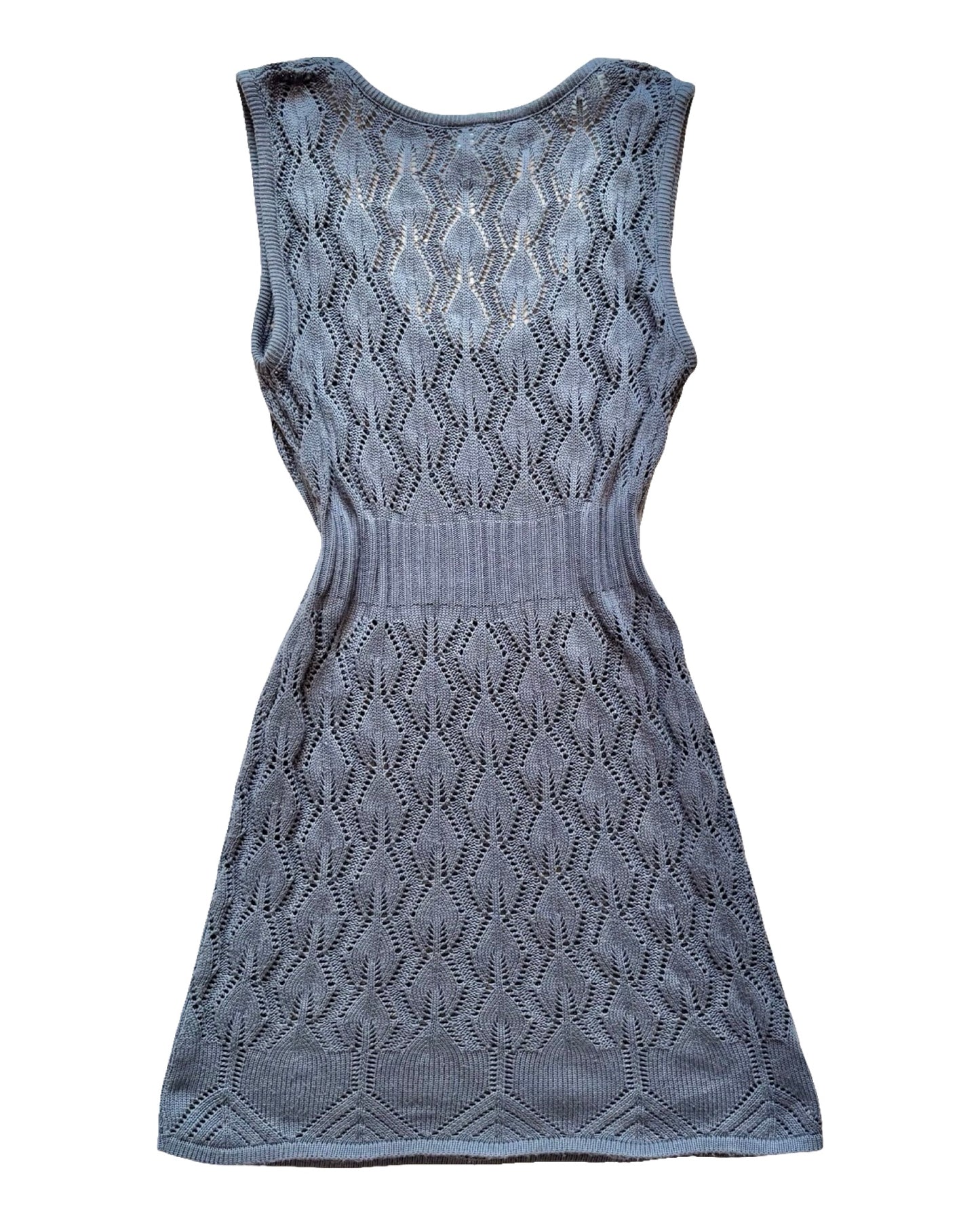 Grey 90’s Knit Mini Dress | Size M