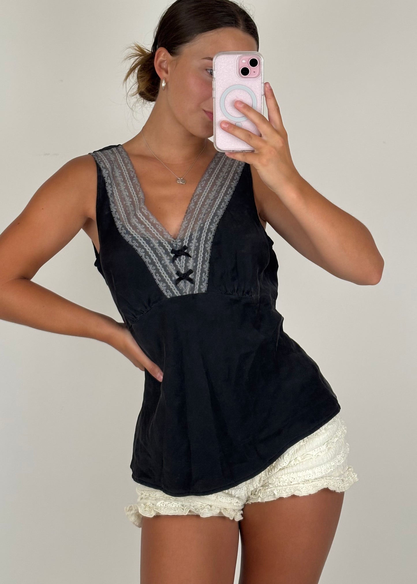 Maria Silk Tank | Size L