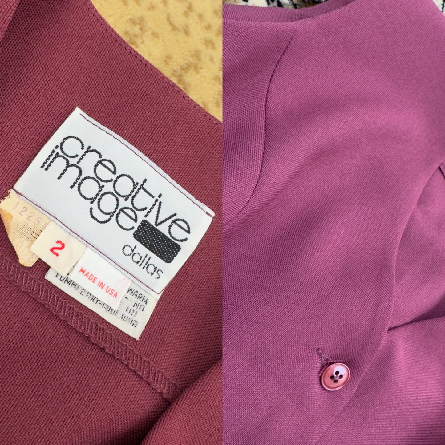 Burgundy Vest | Size US 2
