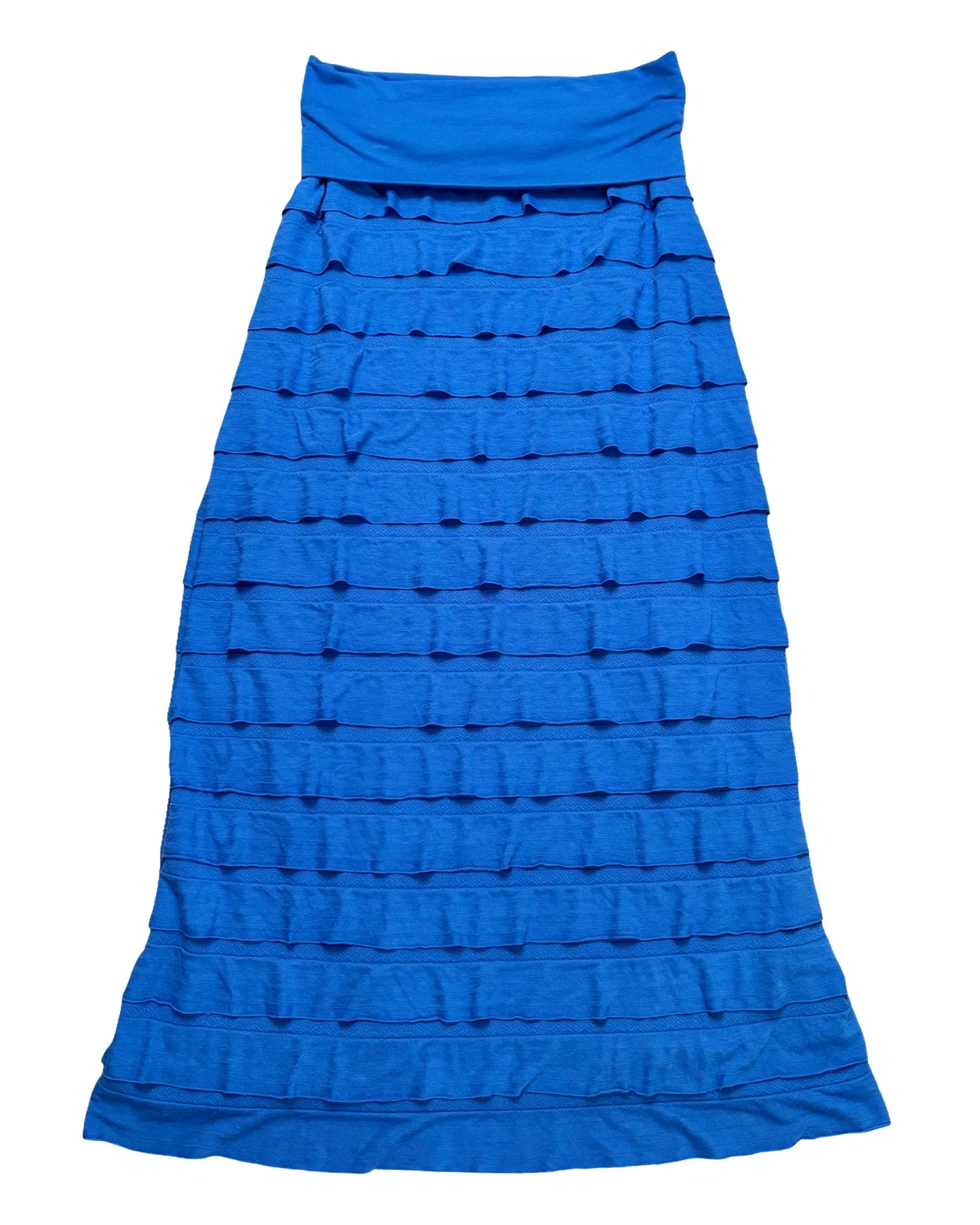 Blue 00’s Ruffle Maxi Skirt | 29” waist