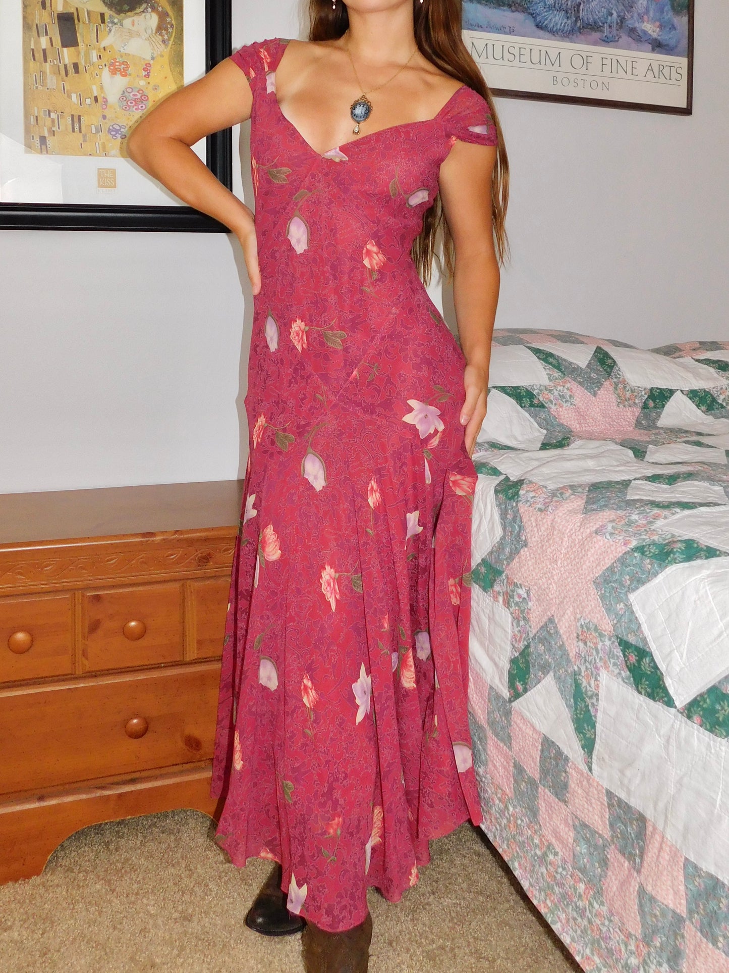 Jones Floral Silk Maxi | Size M/L