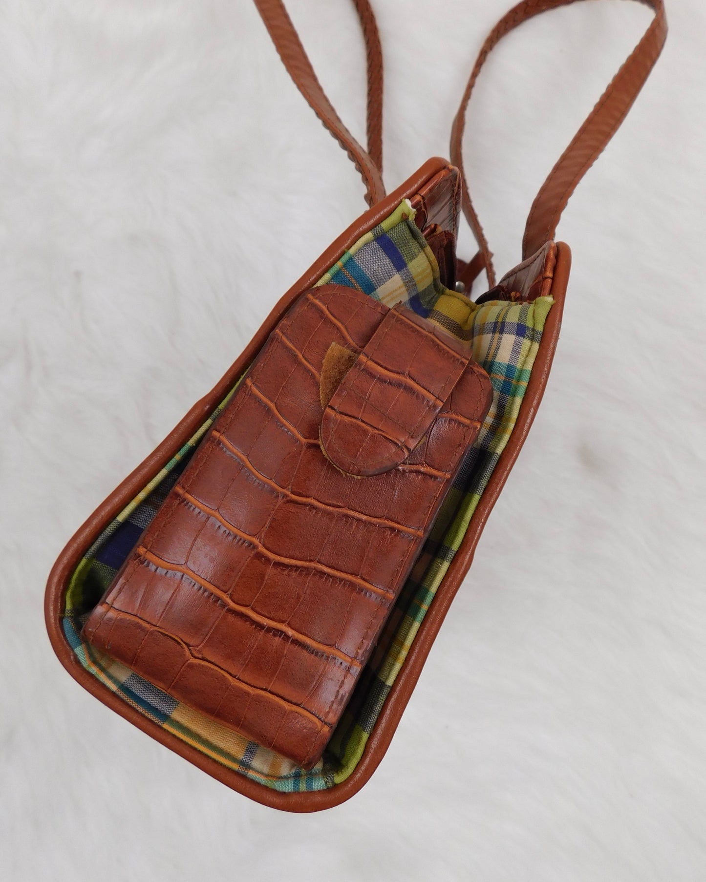 Y2K Plaid Hand Bag