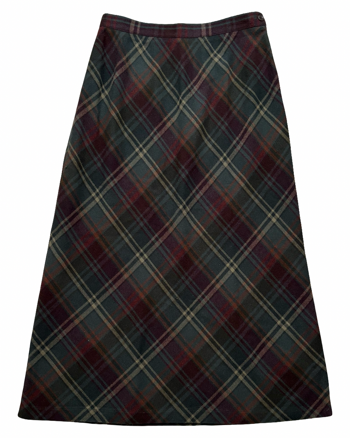 Plaid Maxi Skirt | 29” waist