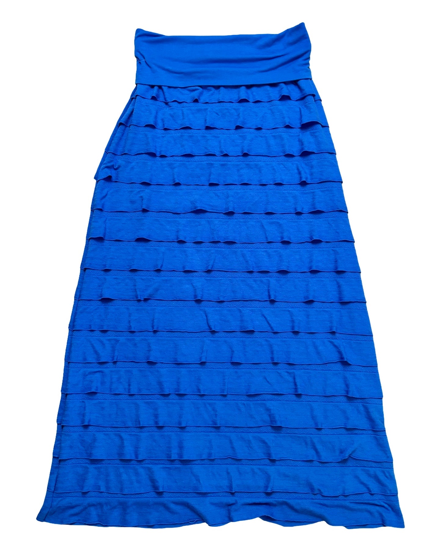 Blue 00’s Ruffle Maxi Skirt | 29” waist