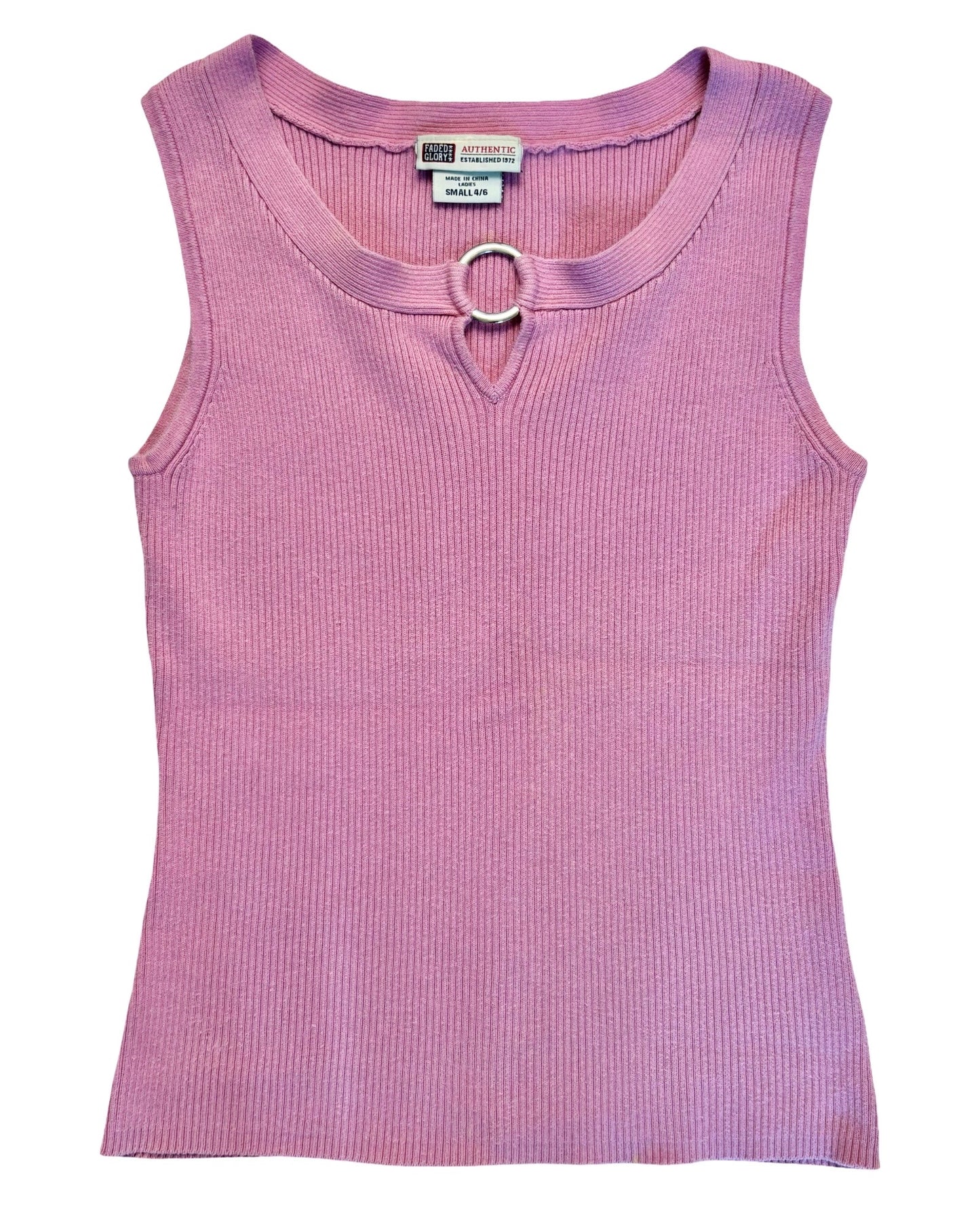 Pink 00’s Knit Tank | Size S