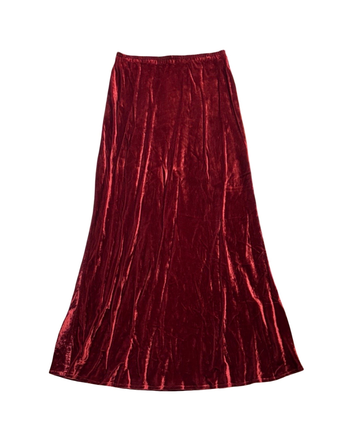 Velvet 90’s Maxi Skirt | Size 26” waist
