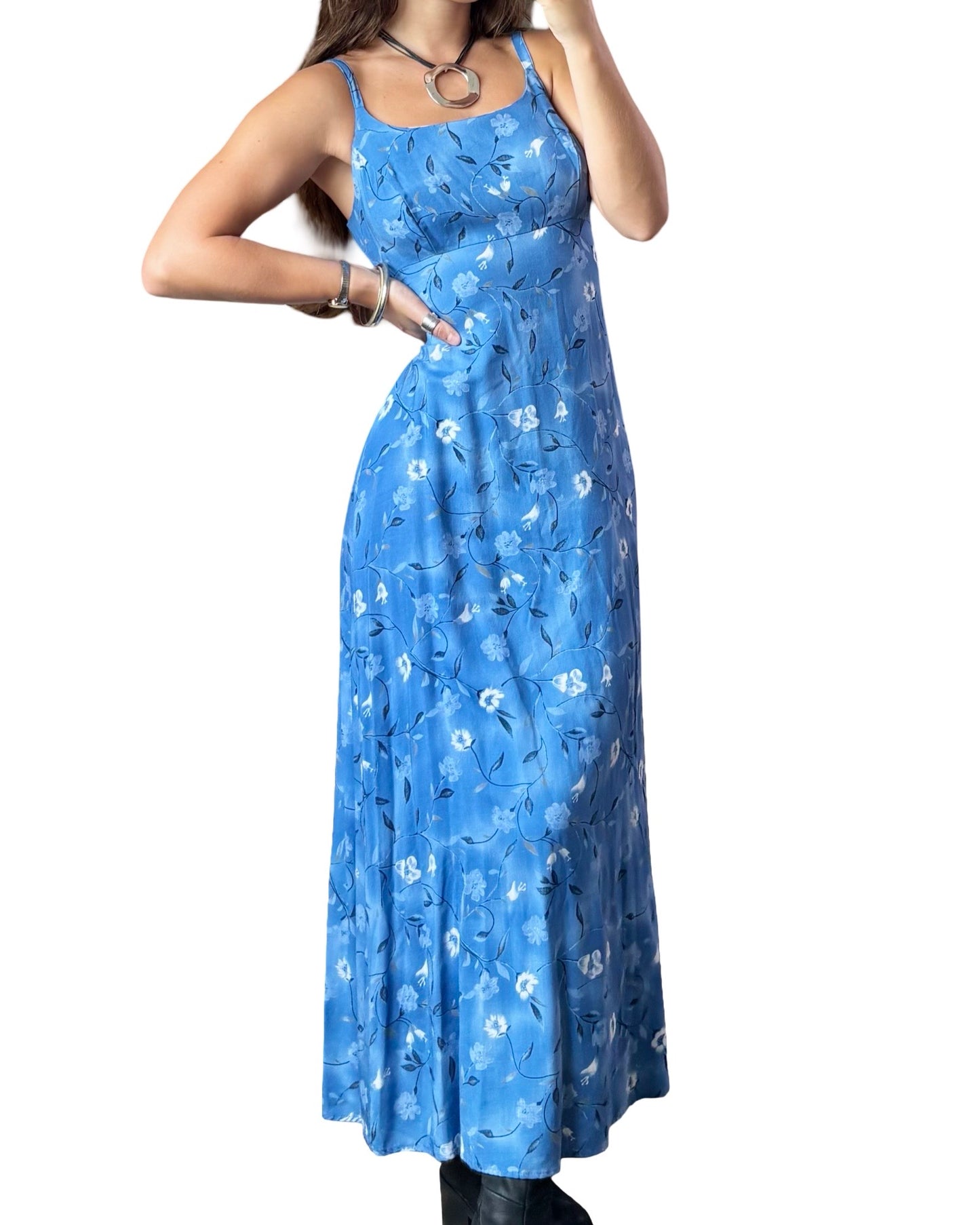 Tie Back 90’s Maxi Dress | Size S