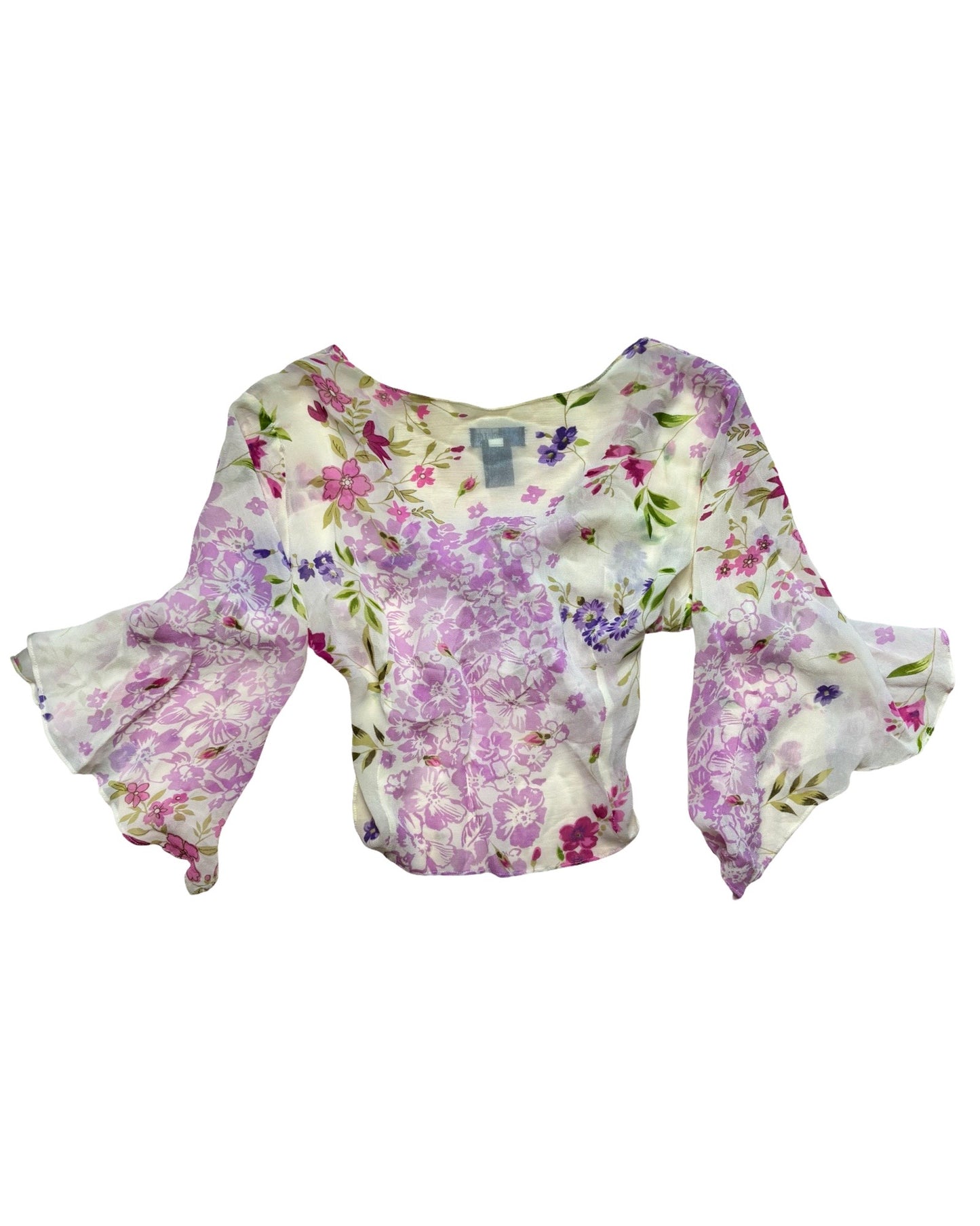 Eva Blue 00’s Tie Top | One Size