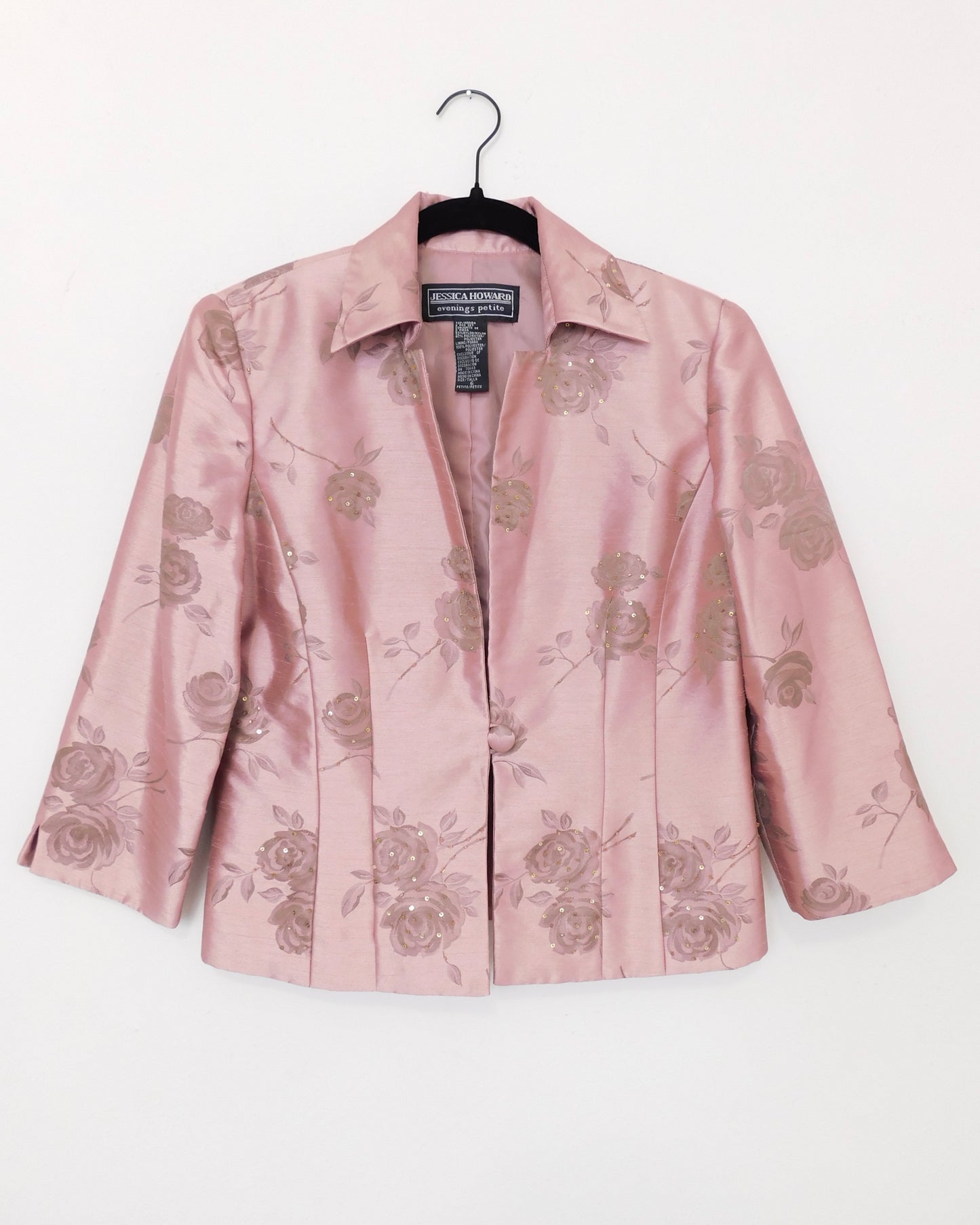 90’s Pink Floral Blazer | Size 6