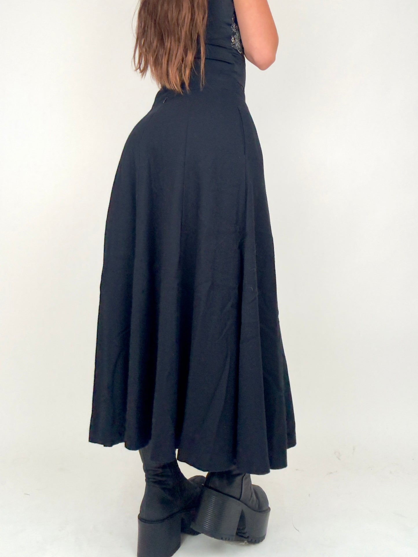 Black Full Sweep Maxi | Size 27” waist