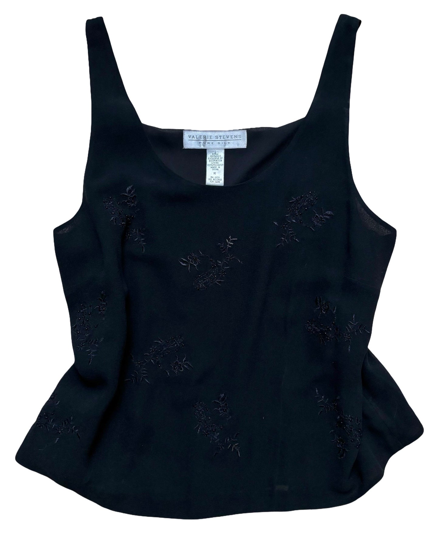 Valerie Stevens 90’s Silk Top | Size M