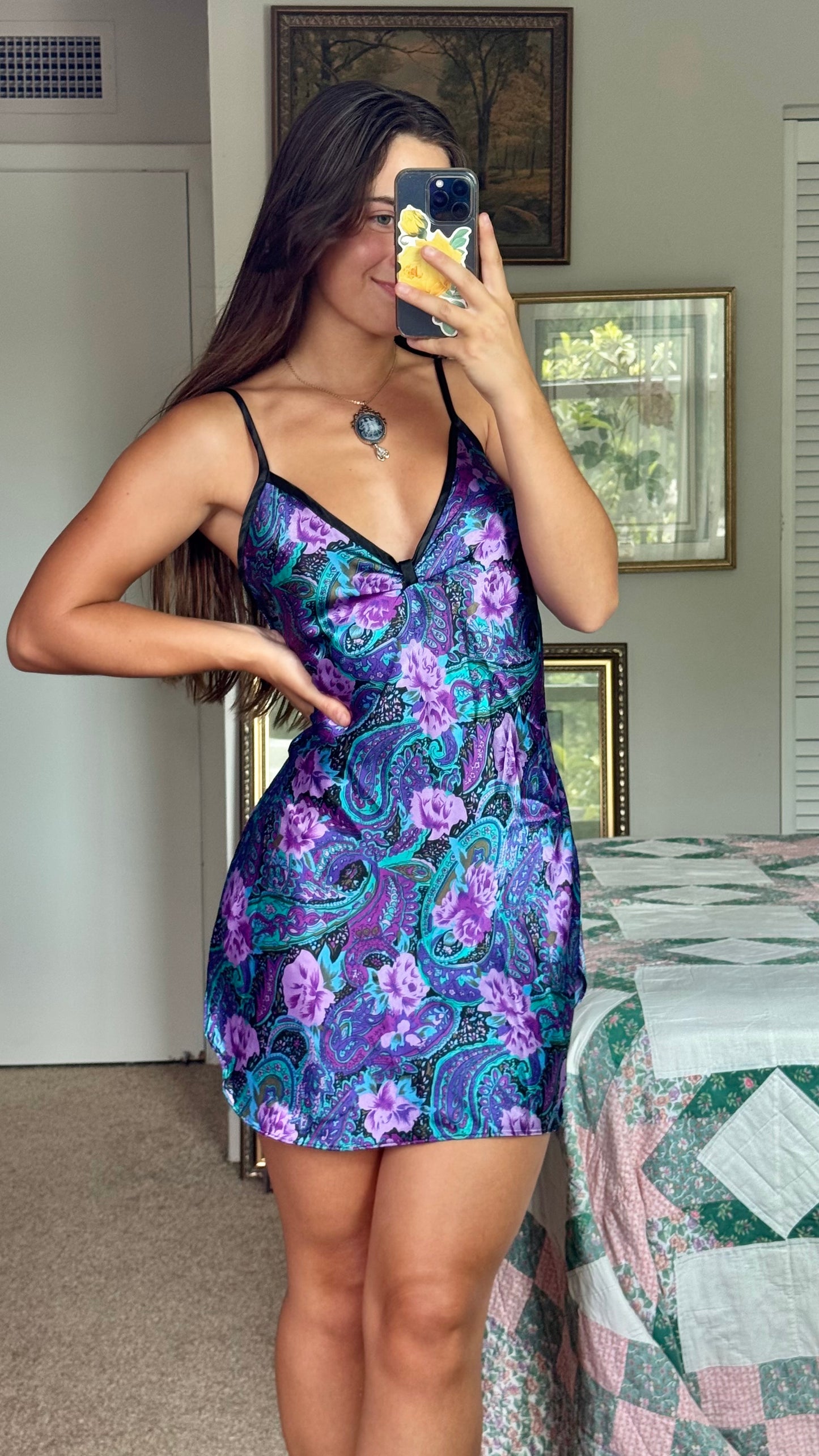 Natalie Floral Slip | Size S