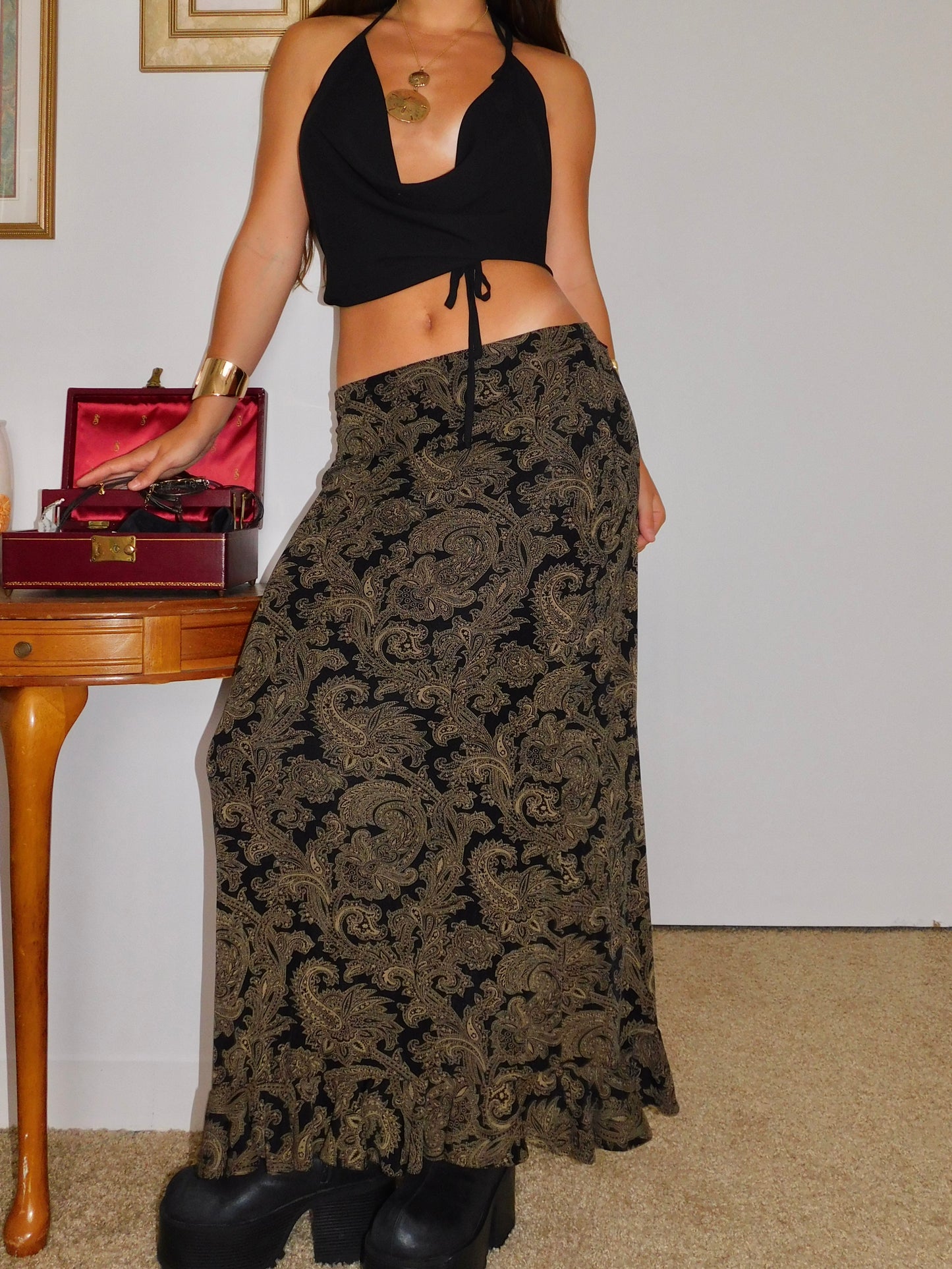 Susan Paisley Maxi | Size 29” waist