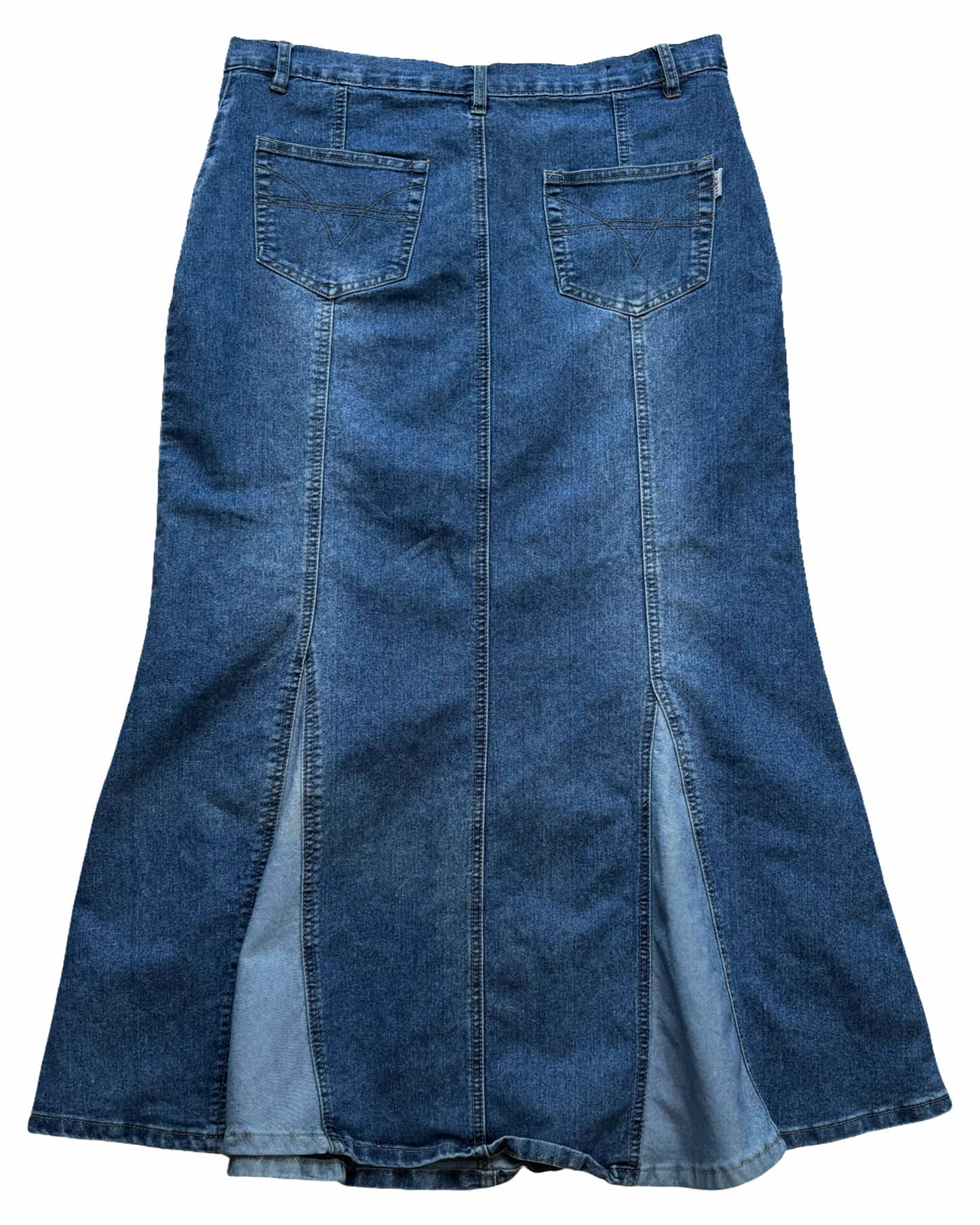 Contrast Denim Maxi | Size 34” waist