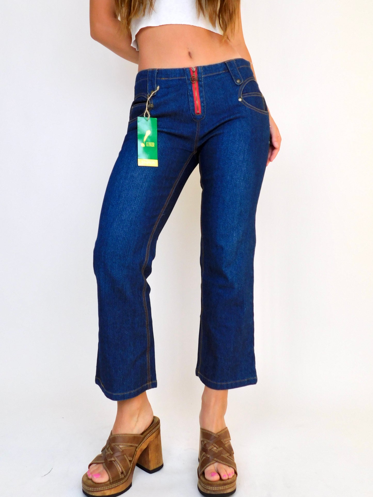 G!nger Denim Capris | Size 30” waist