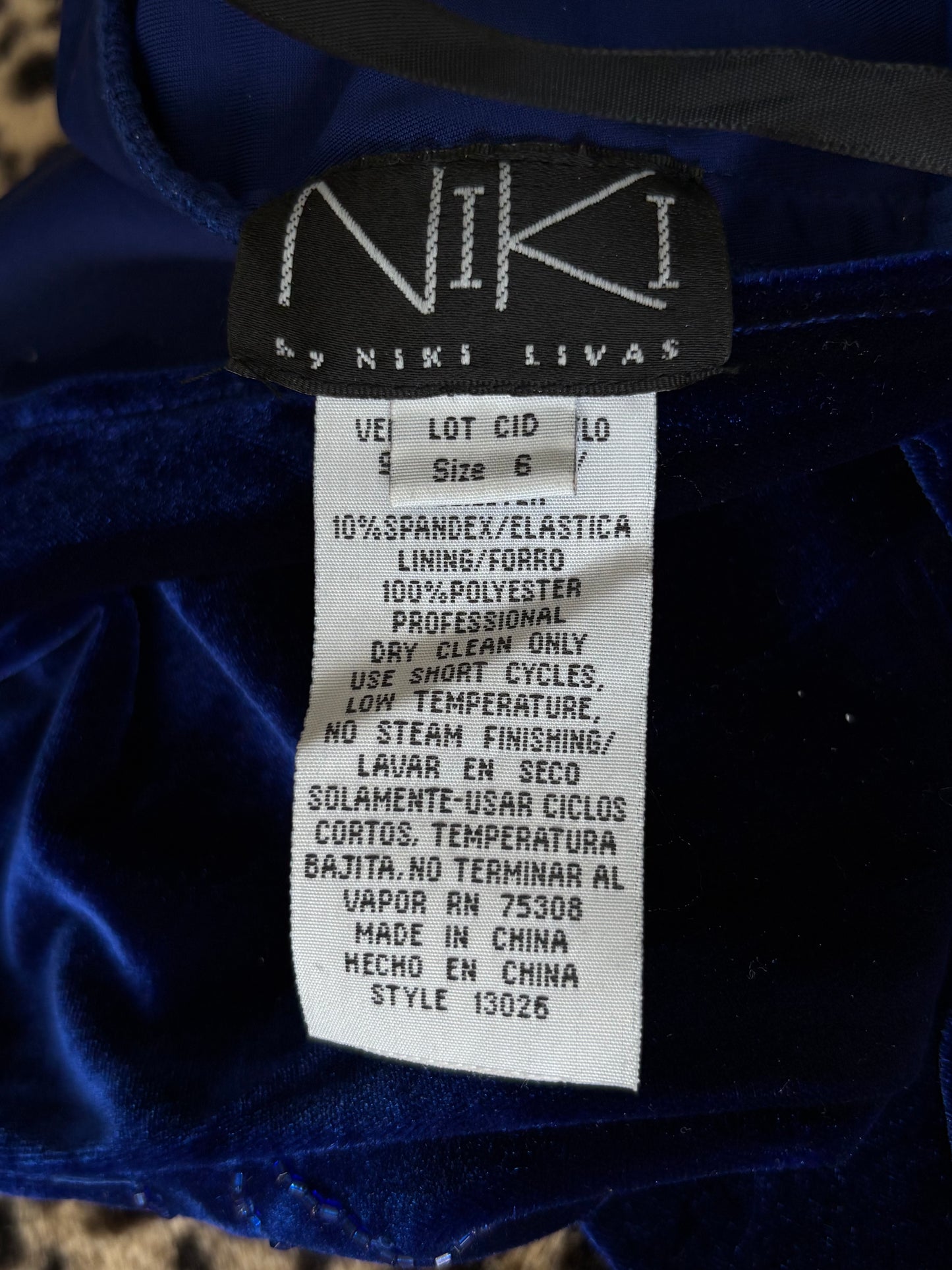 Niki 90's Beaded Maxi Dress | Size M
