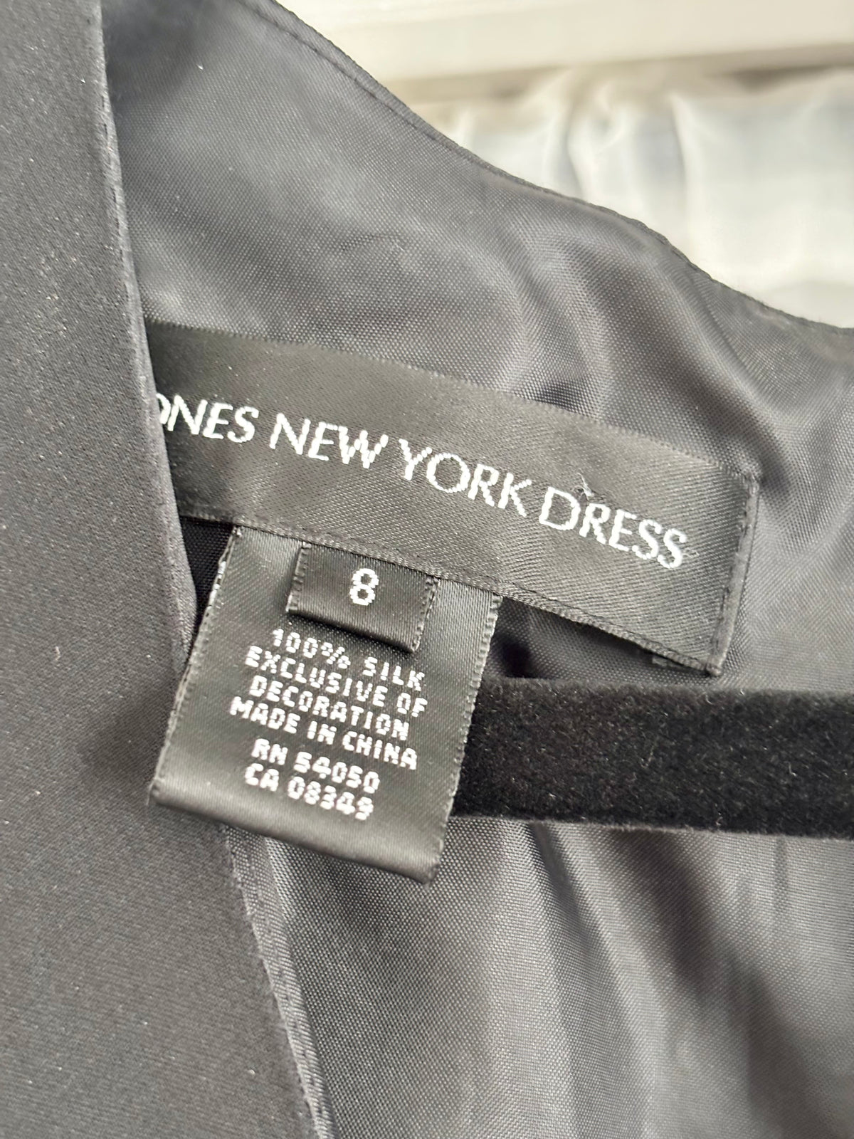 Jones New York 90's Silk Beaded Dress | Size 8