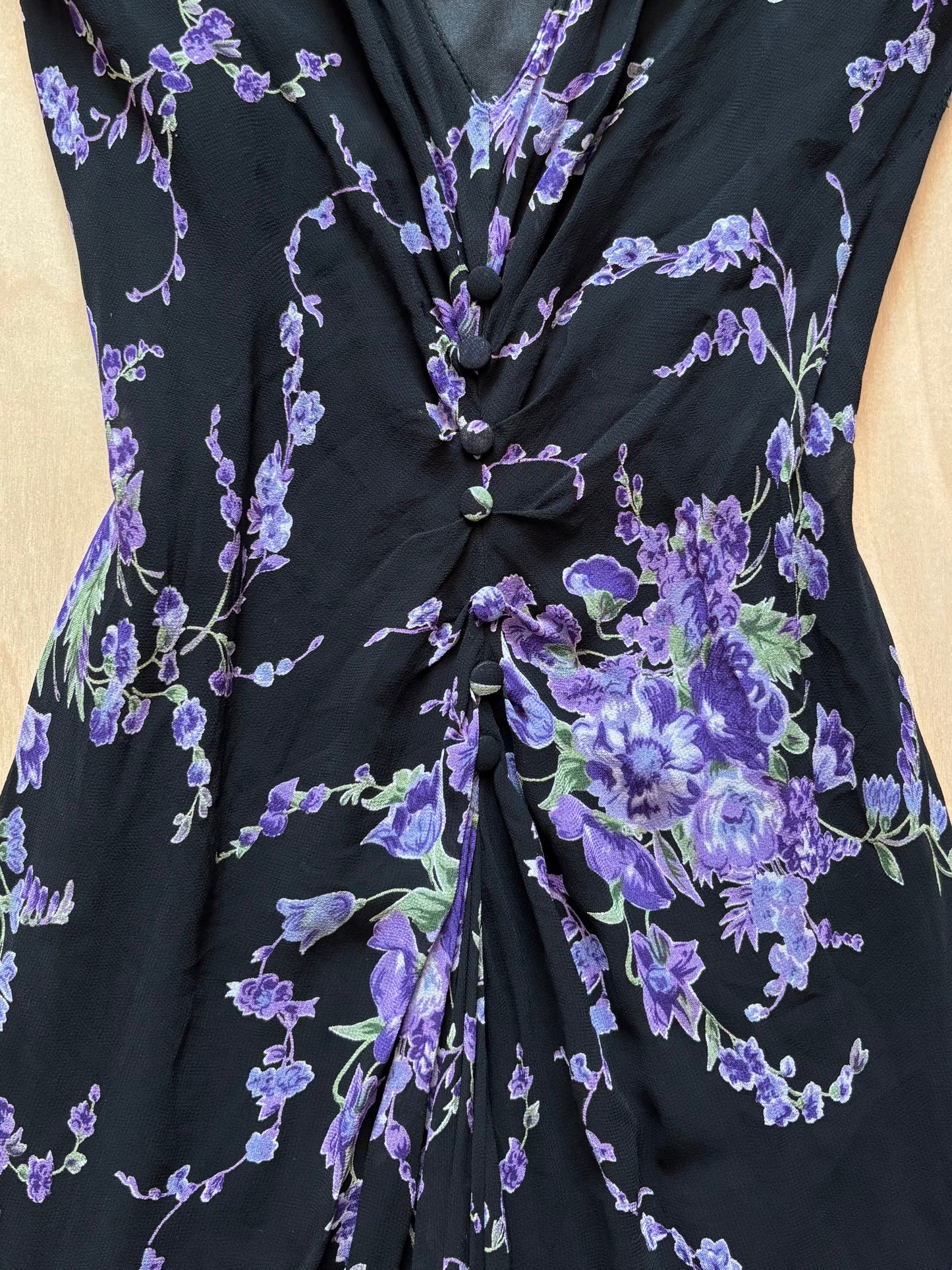 Eva Blue 90’s Beaded Dress | Size L