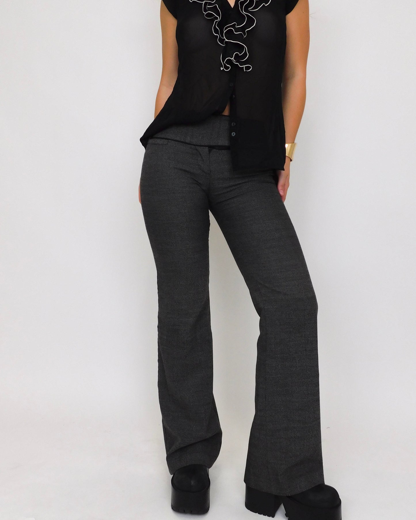 Y2K Wide Leg Trousers | Size 1