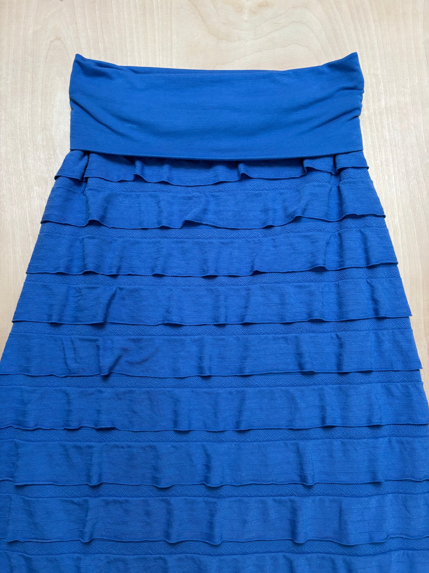 Blue 00’s Ruffle Maxi Skirt | 29” waist