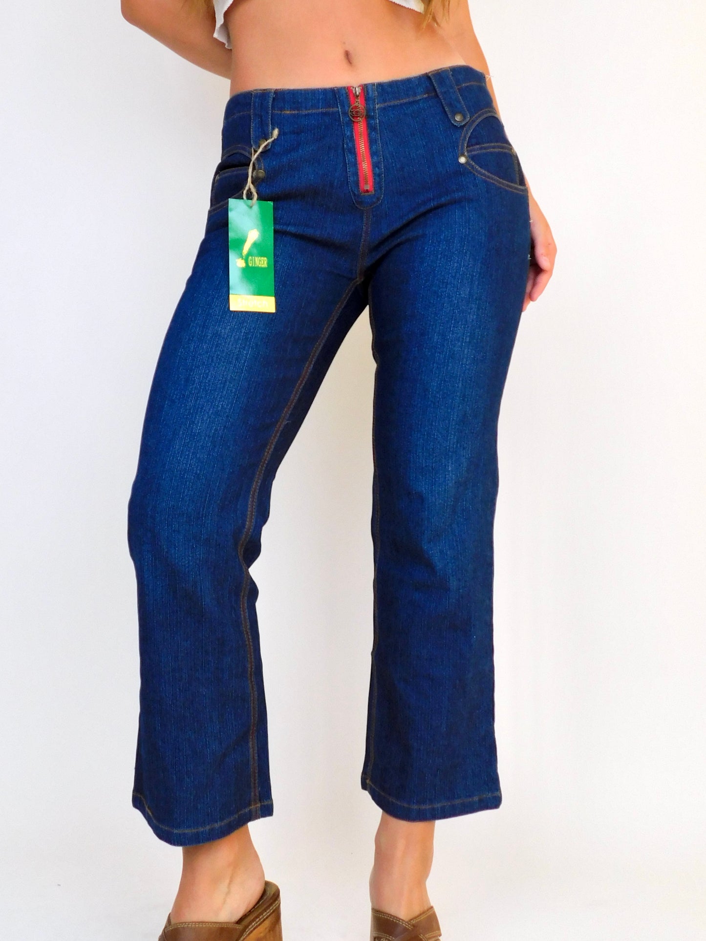 G!nger Denim Capris | Size 30” waist