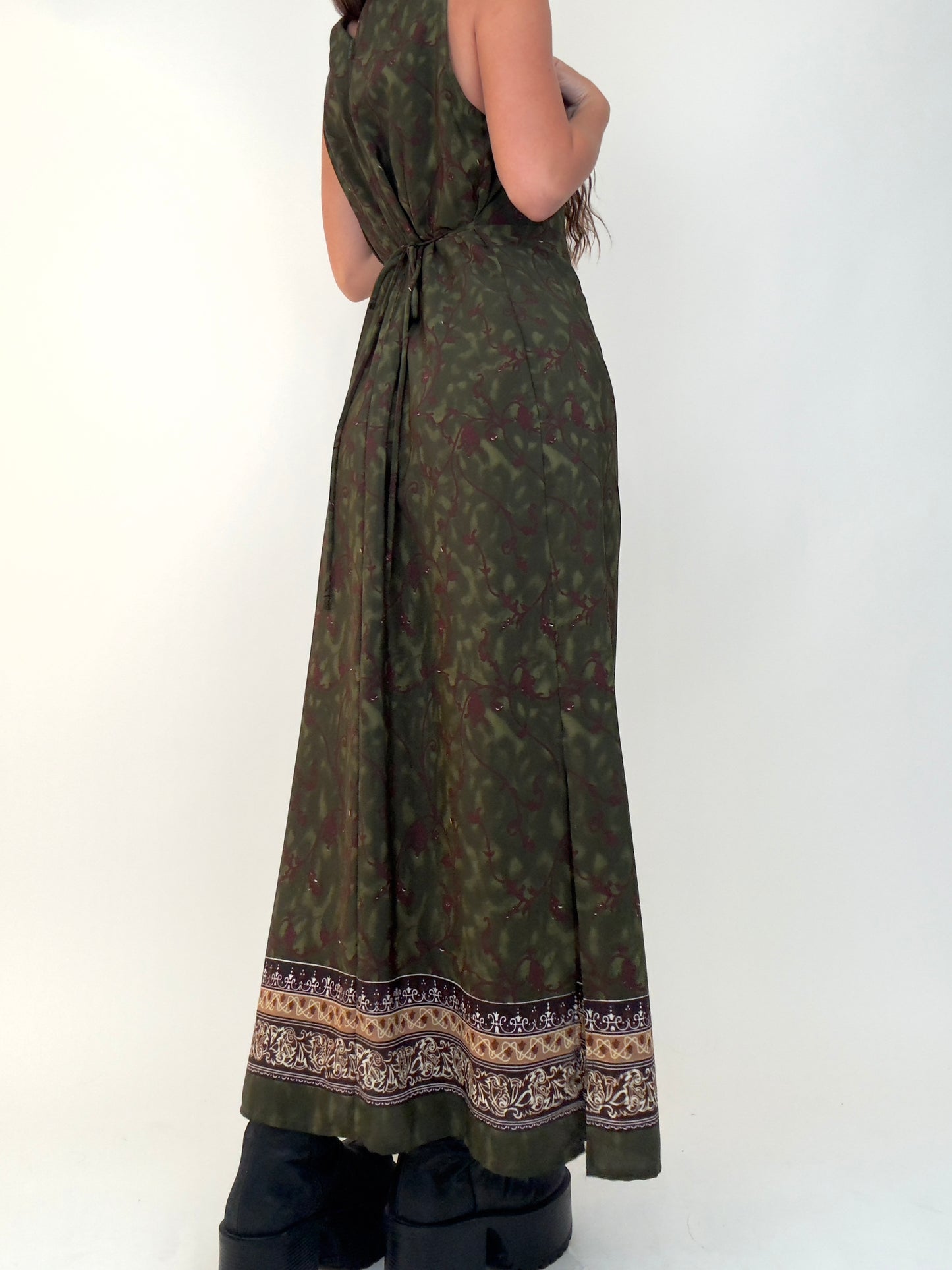Green Floral Maxi | Size M