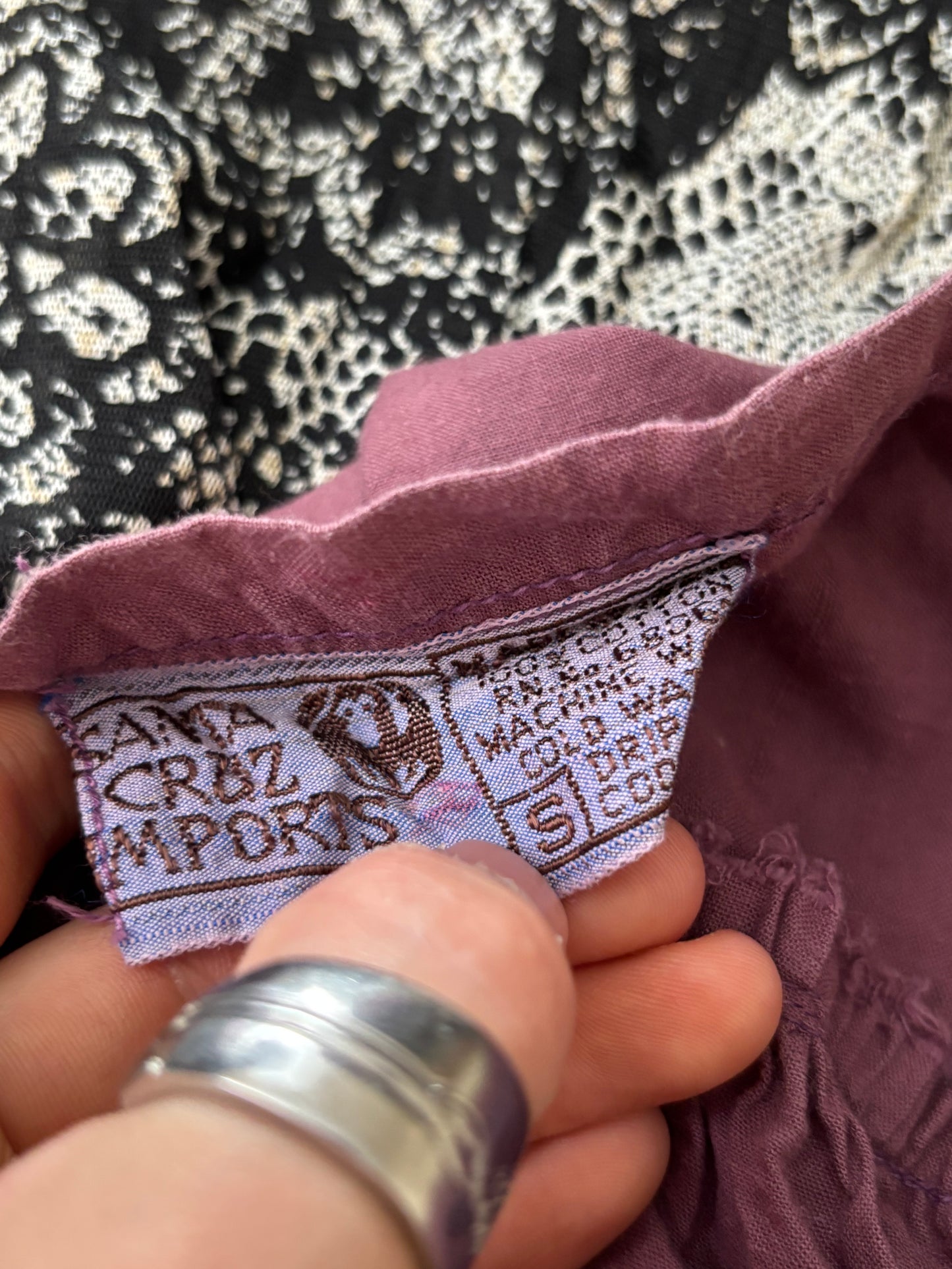 Drop Waist 90's Maxi Skirt | Size 26" Waist