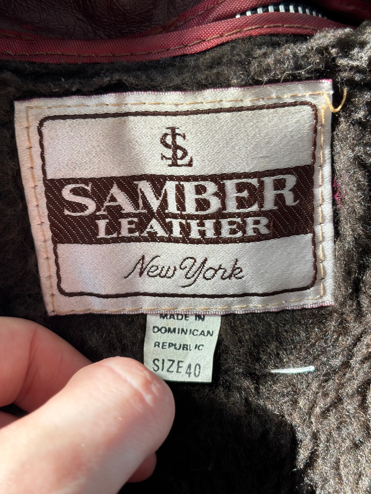 Samber 90's Genuine Leather Jacket | Size M/L