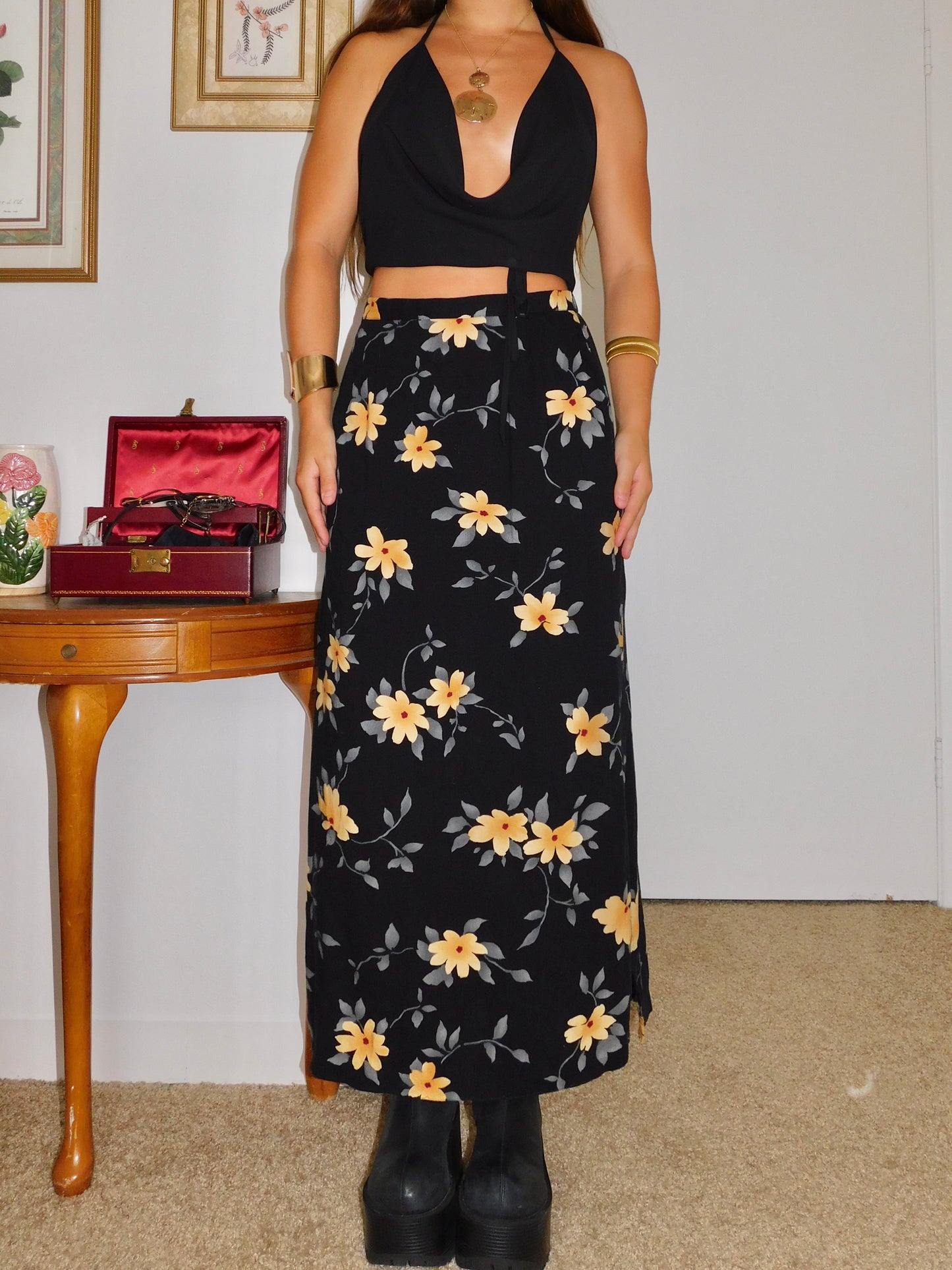 Katie Floral Maxi | Size 26” waist