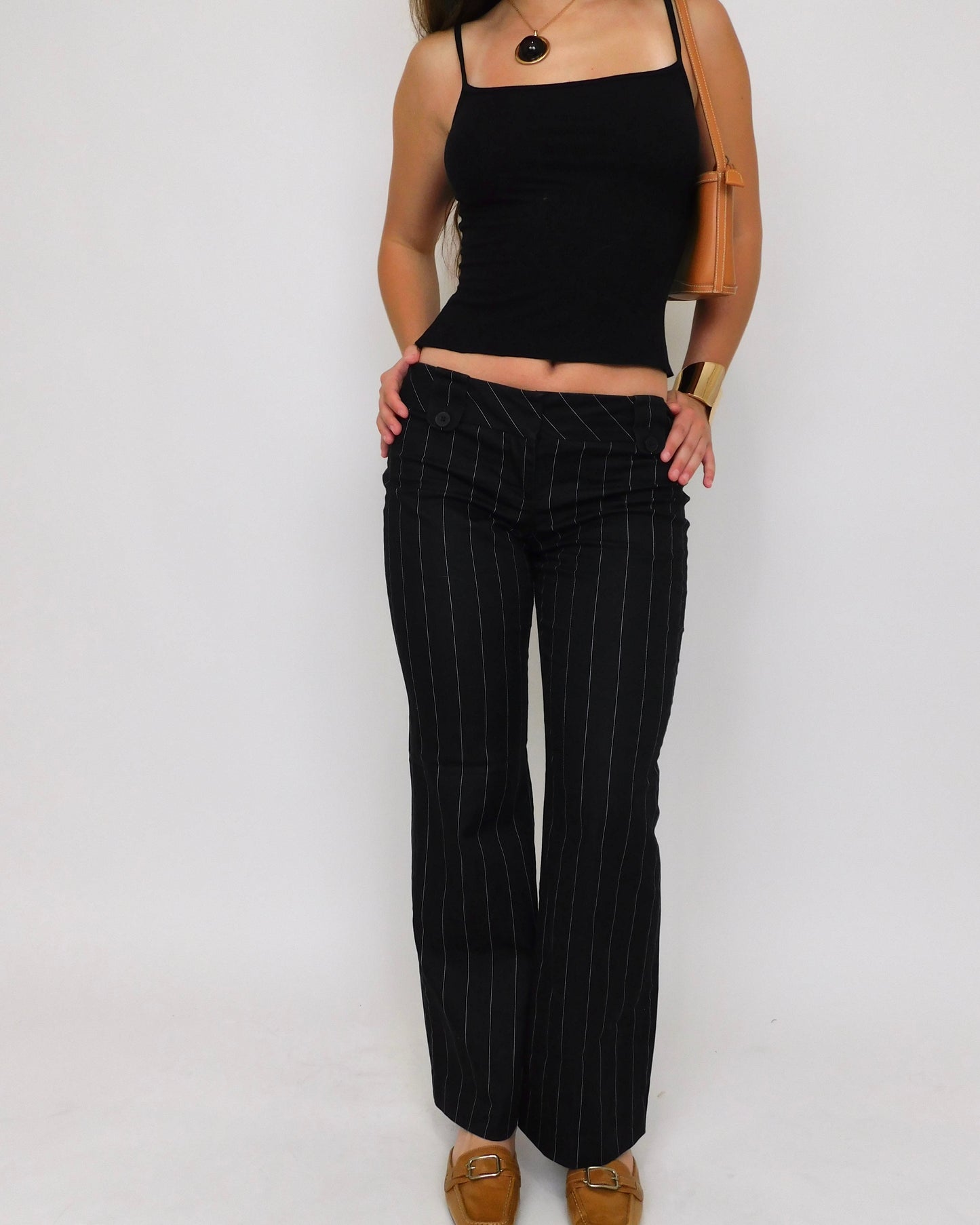 Marisa Pinstripe Trousers | Size 2P